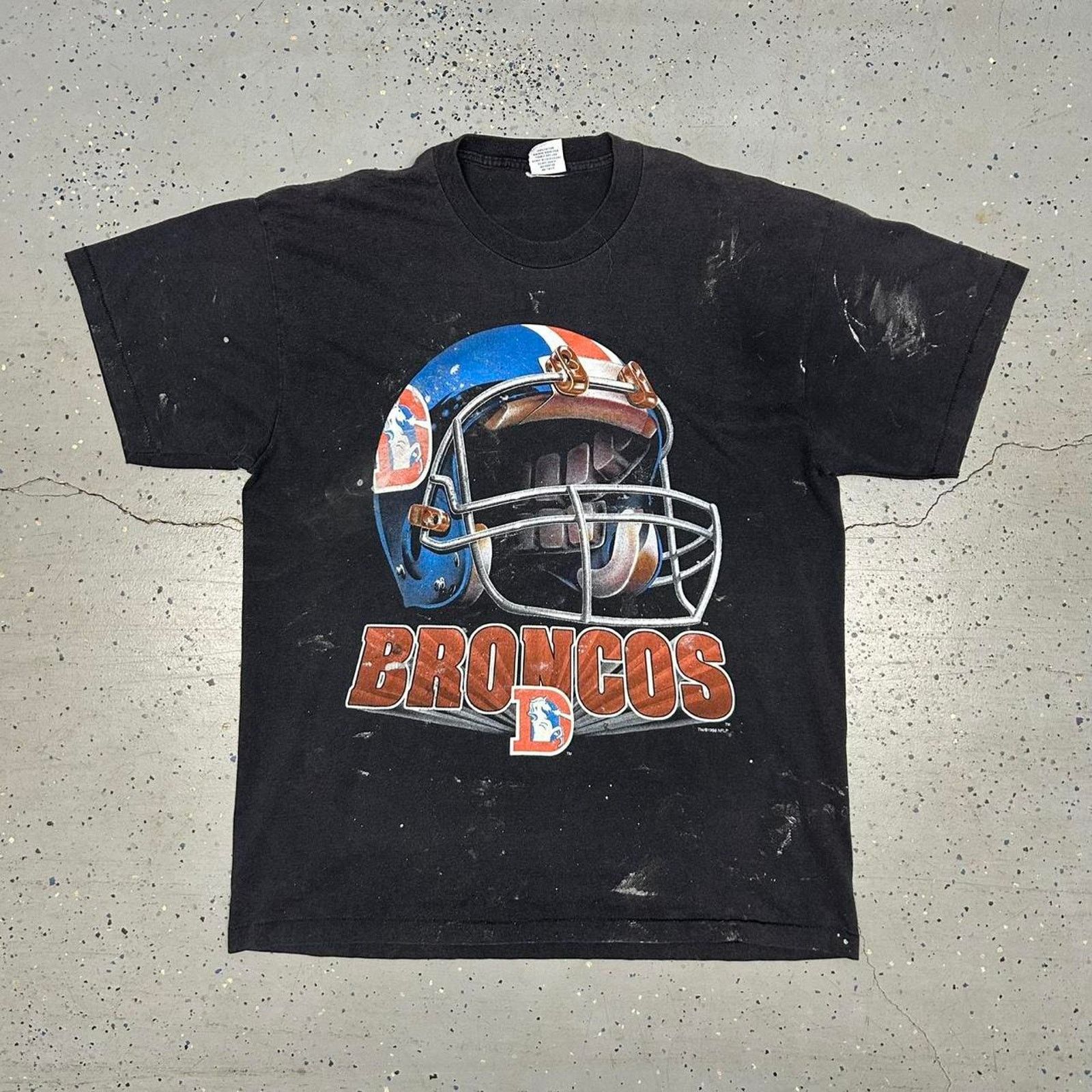 Other VTG 90s Distressed/Paint Splatter Denver Broncos t-shirt Size US XL / EU 56 / 4 - 1 Thumbnail