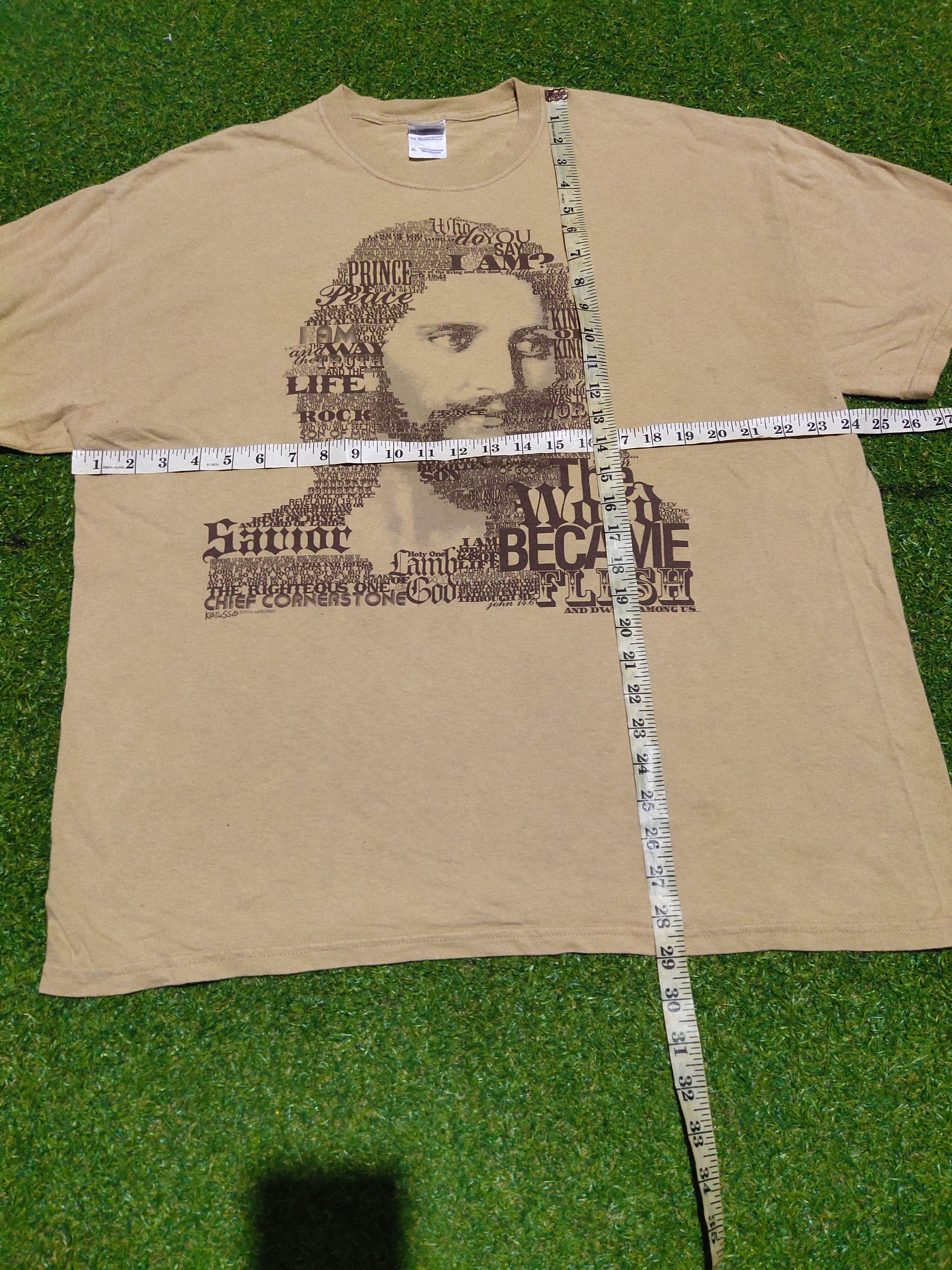 Vintage Vintage Y2K Jesus Face Word Of God By Kerusso Size US XL / EU 56 / 4 - 9 Thumbnail