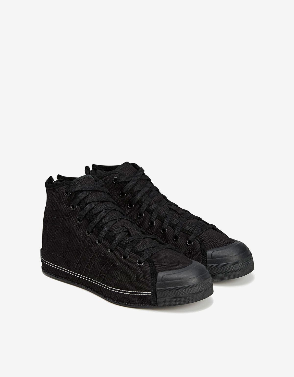 Y-3 Neighborhood Nizza Hi Black Trainers
