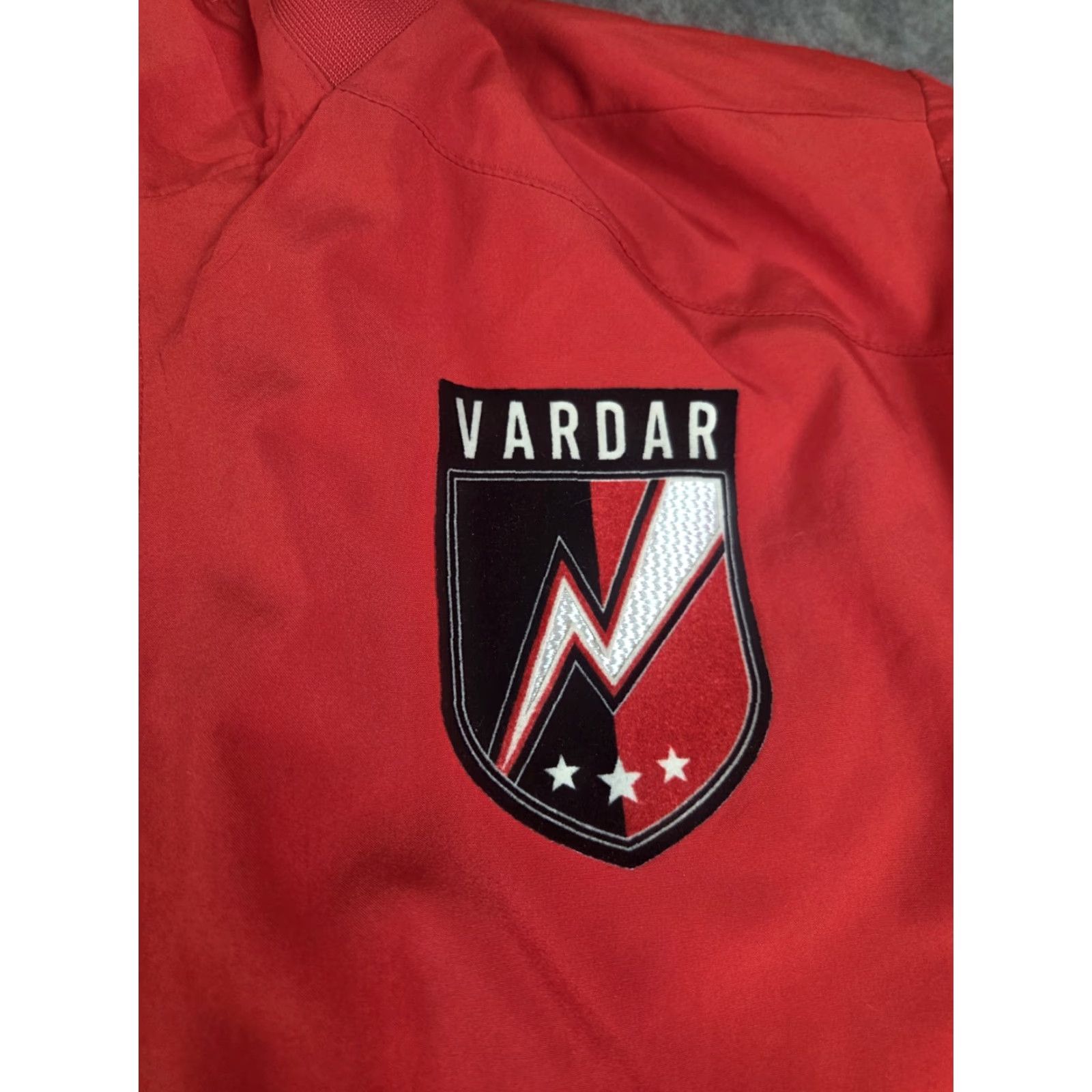 Nike Nike Dri Fit Jacket Vardar Soccer Futbol Red Mens Medium Full Zip Distressed Size US M / EU 48-50 / 2 - 2 Thumbnail