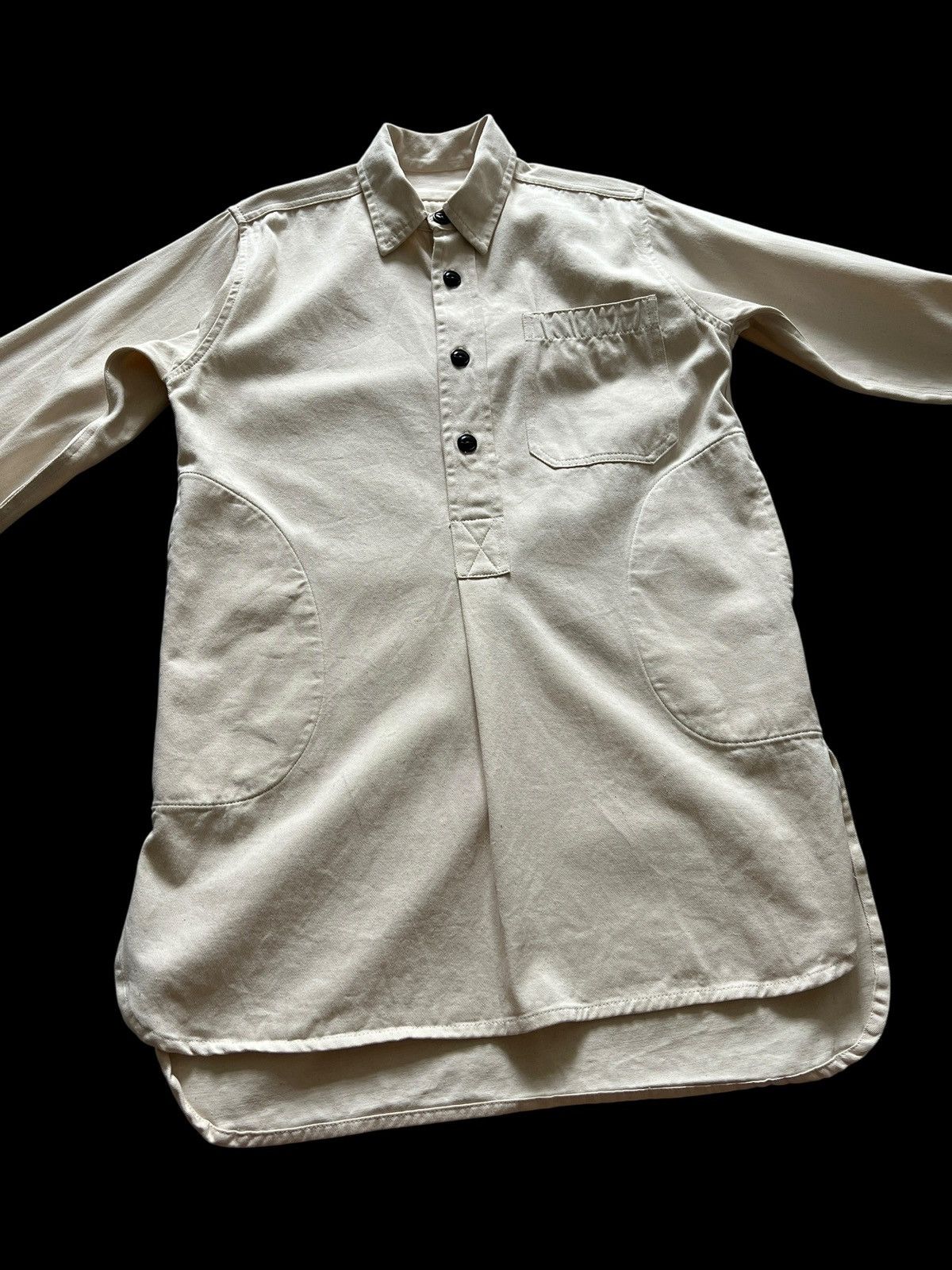 Vintage Yarmouth Oilskins 🇬🇧 Canvas Military Style Smock Work Shirt Size US M / EU 48-50 / 2 - 8 Thumbnail