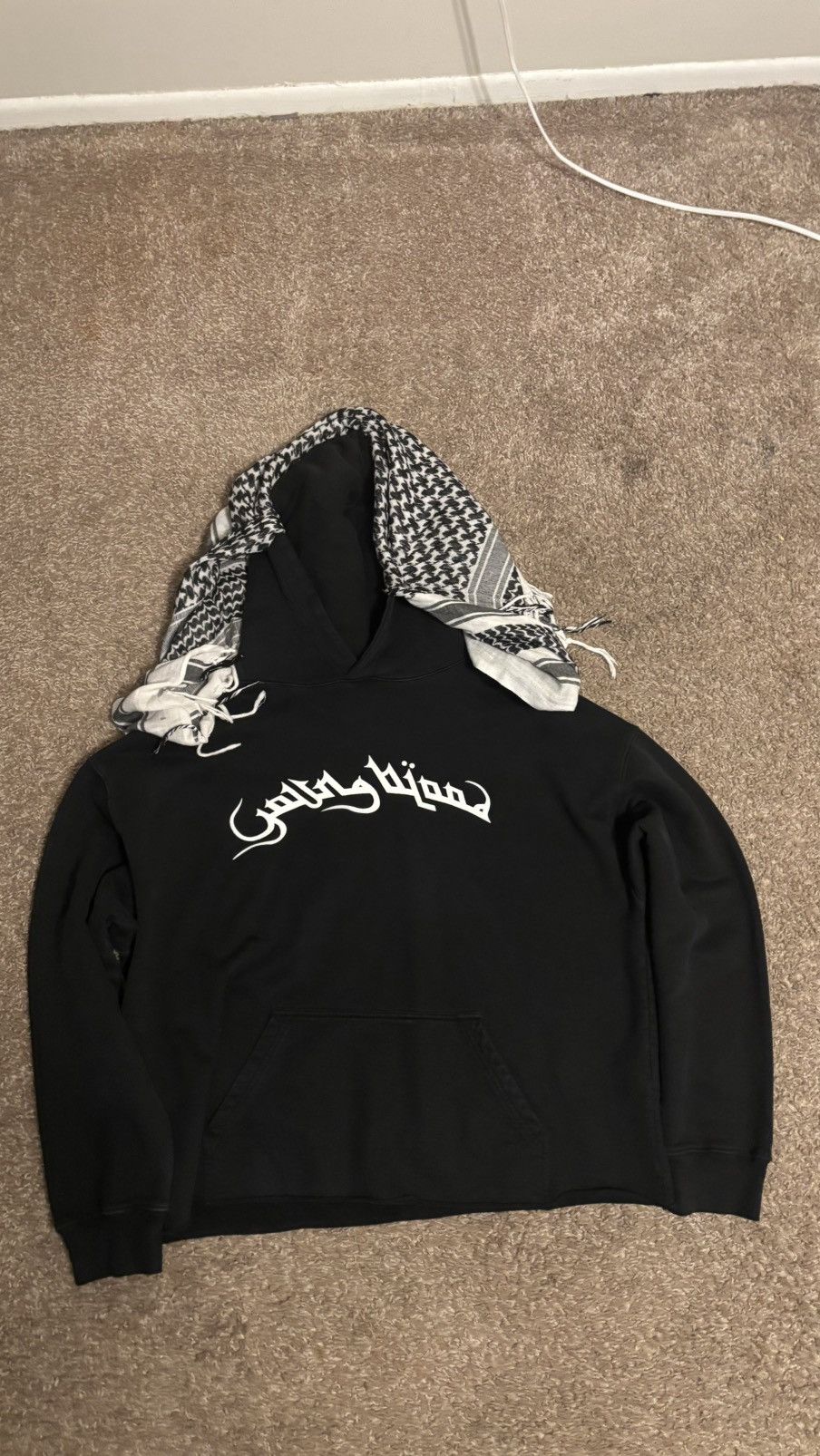 Velour Black Velour Scars Desert Dweller Hoodie Size US M / EU 48-50 / 2 - 1 Thumbnail