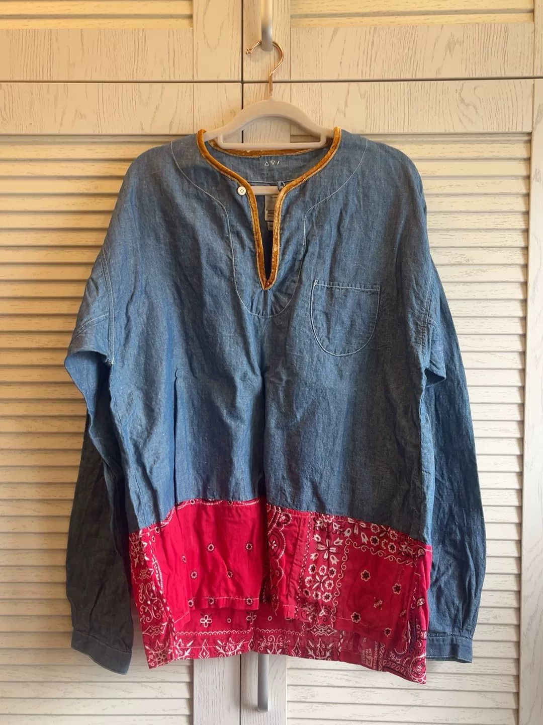 Visvim visvim Denim Shirt with Red Bandana Size US M / EU 48-50 / 2 - 1 Thumbnail