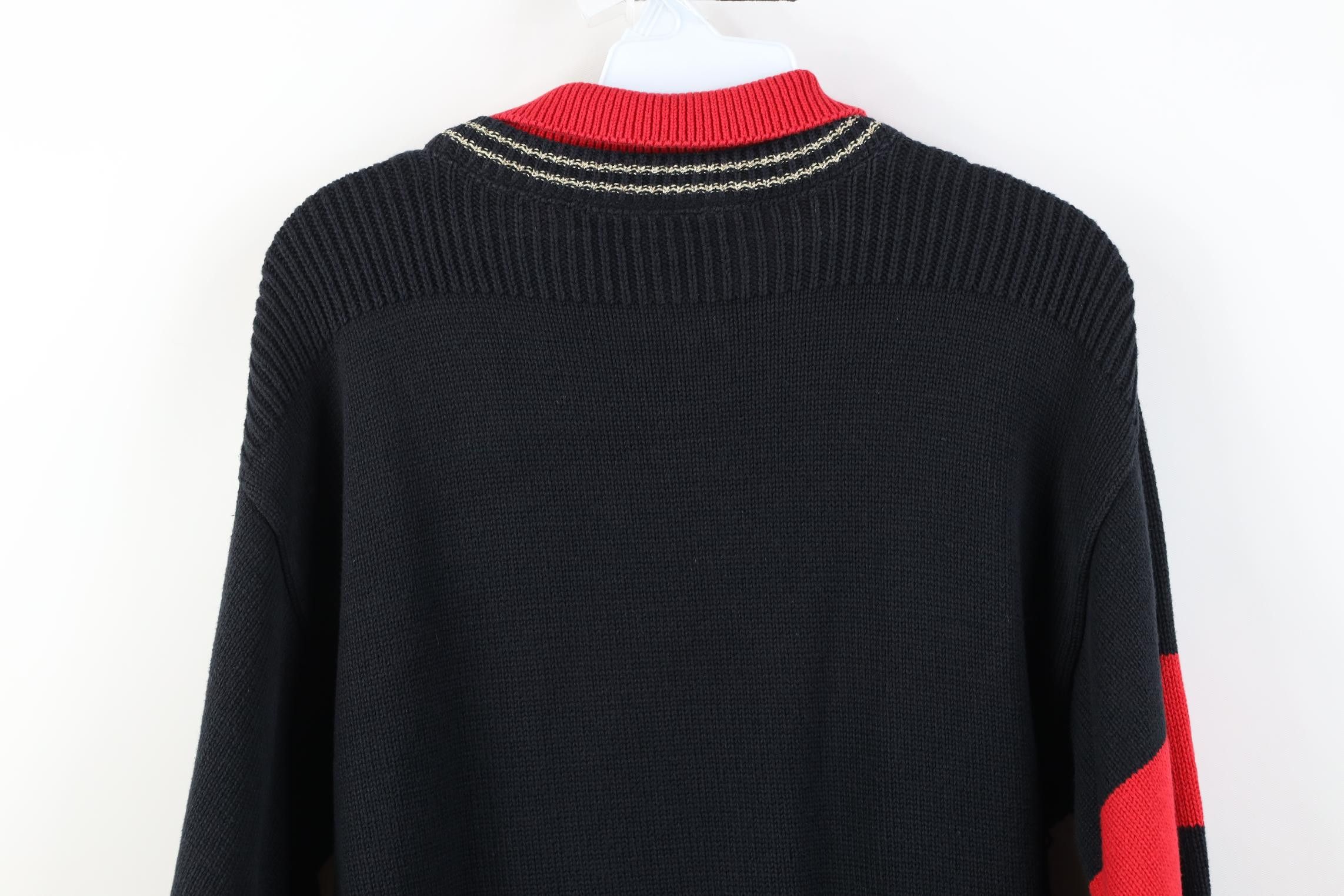 Vintage Vintage 90s Streetwear Save the Sea Boat Collared Sweater Size XXL / US 16-18 / IT 52-54 - 12 Thumbnail