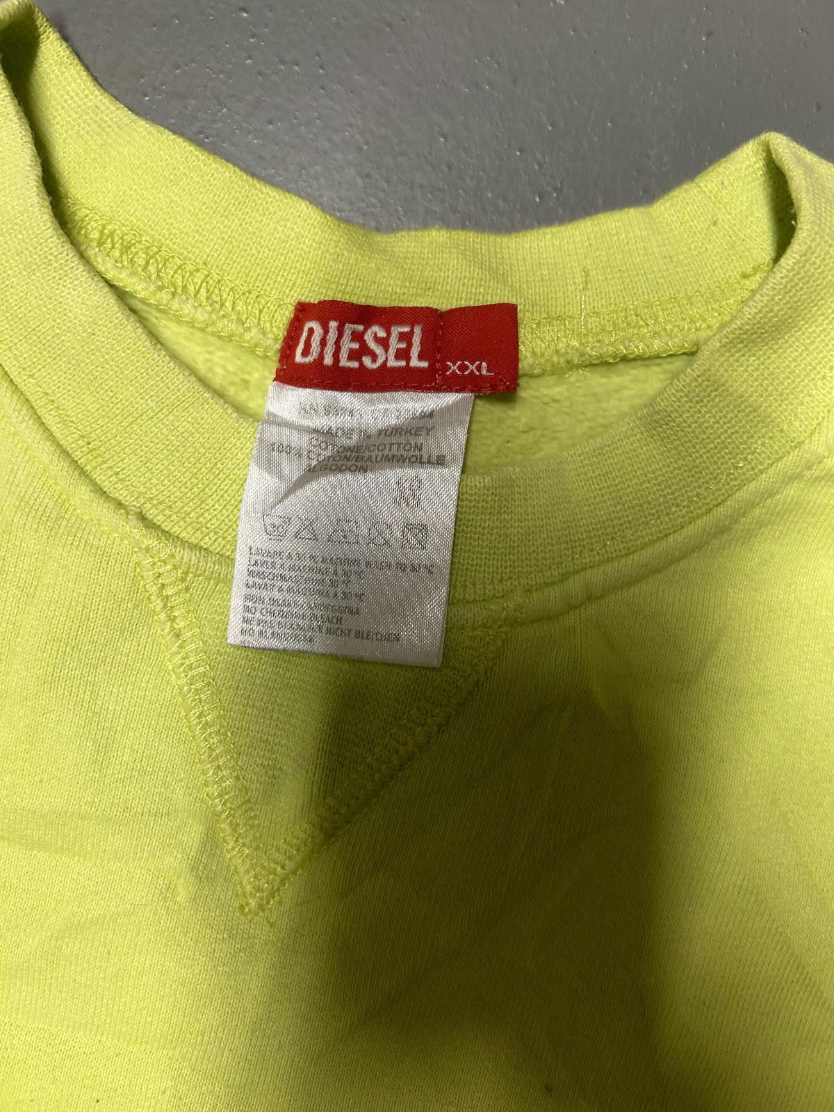 Diesel Vibrant Yellow Diesel Crew Neck Sweatshirt Size US XXL / EU 58 / 5 - 3 Thumbnail