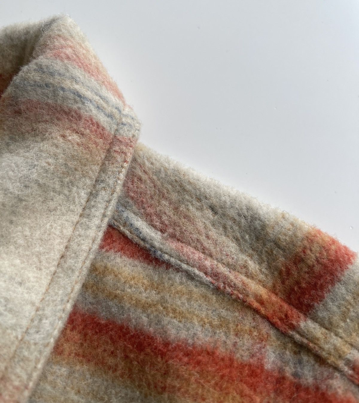 Japanese Brand Vintage 90s Wool Mohair Flannel Workers Jacket Size US M / EU 48-50 / 2 - 9 Thumbnail