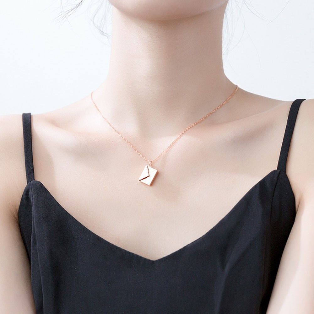 Other Rose Gold Letter Locket Necklace Love You Pendant Gift Size ONE SIZE - 4 Thumbnail