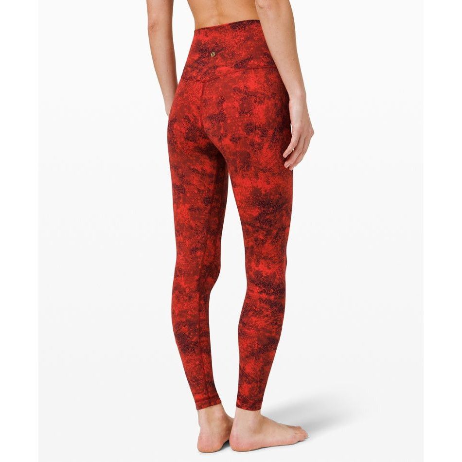 Lululemon Lululemon Red Black Align High Rise Full Length Yoga Pant 2 Size 26" / US 2 / IT 38 - 7 Thumbnail