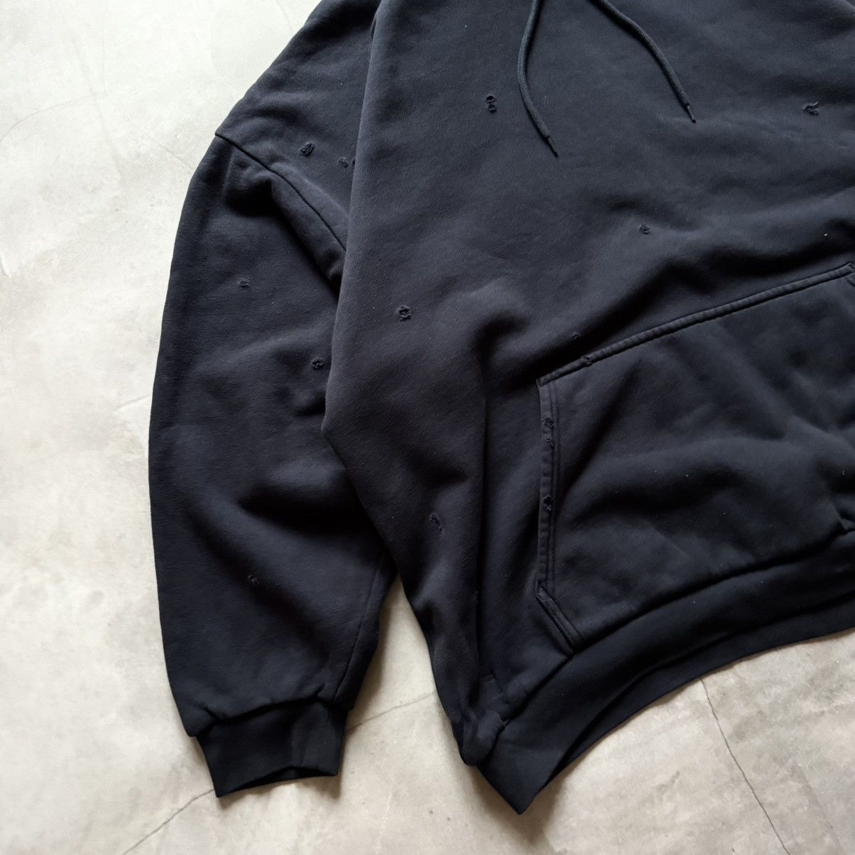 Yeezy Yeezy x Gap Oversize Navy Yzy Kanye West Distressed Hoodie Size US L / EU 52-54 / 3 - 3 Thumbnail