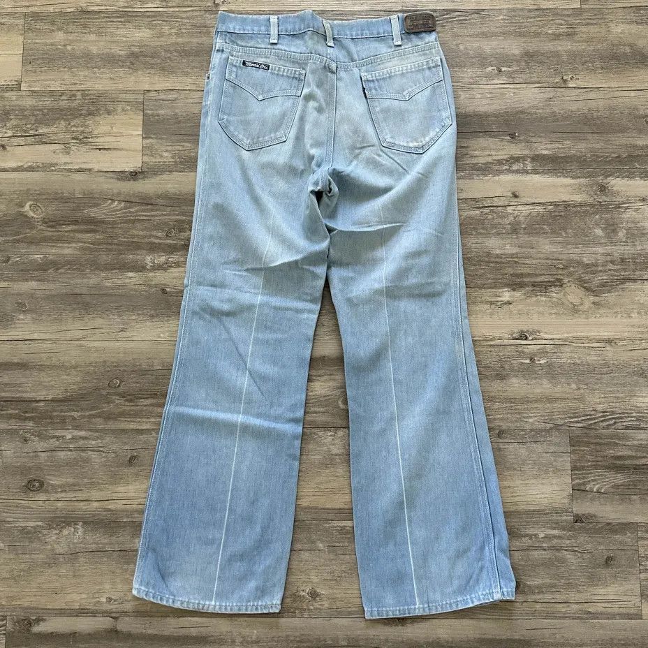 Levi's Vintage 70s Levi's Movin On Blue Tab Denim Jeans Size 32x20 Size US 32 / EU 48 - 1 Thumbnail
