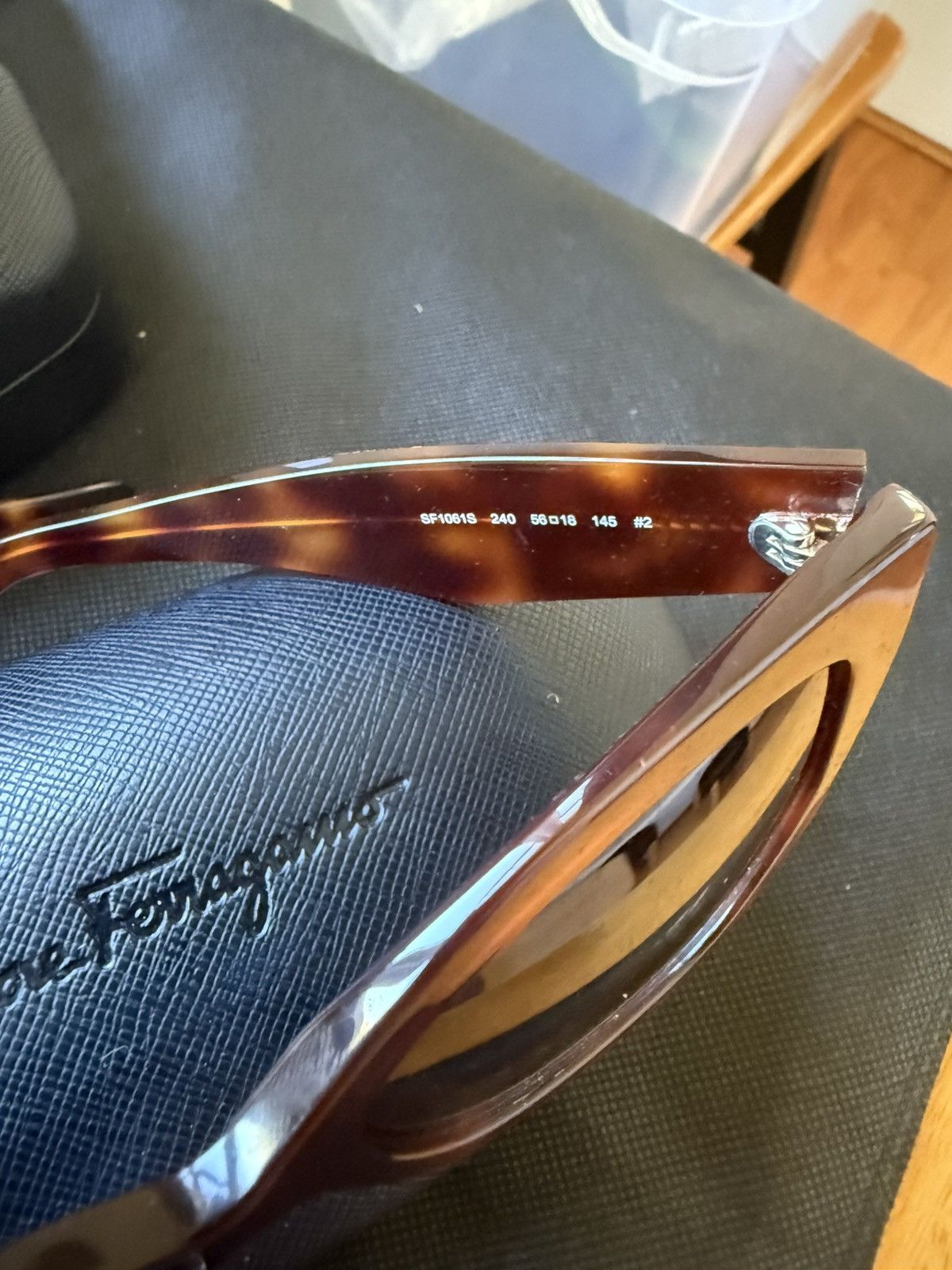 Salvatore Ferragamo Ferragamo Tortoise Cateye Sunglasses Size ONE SIZE - 4 Thumbnail