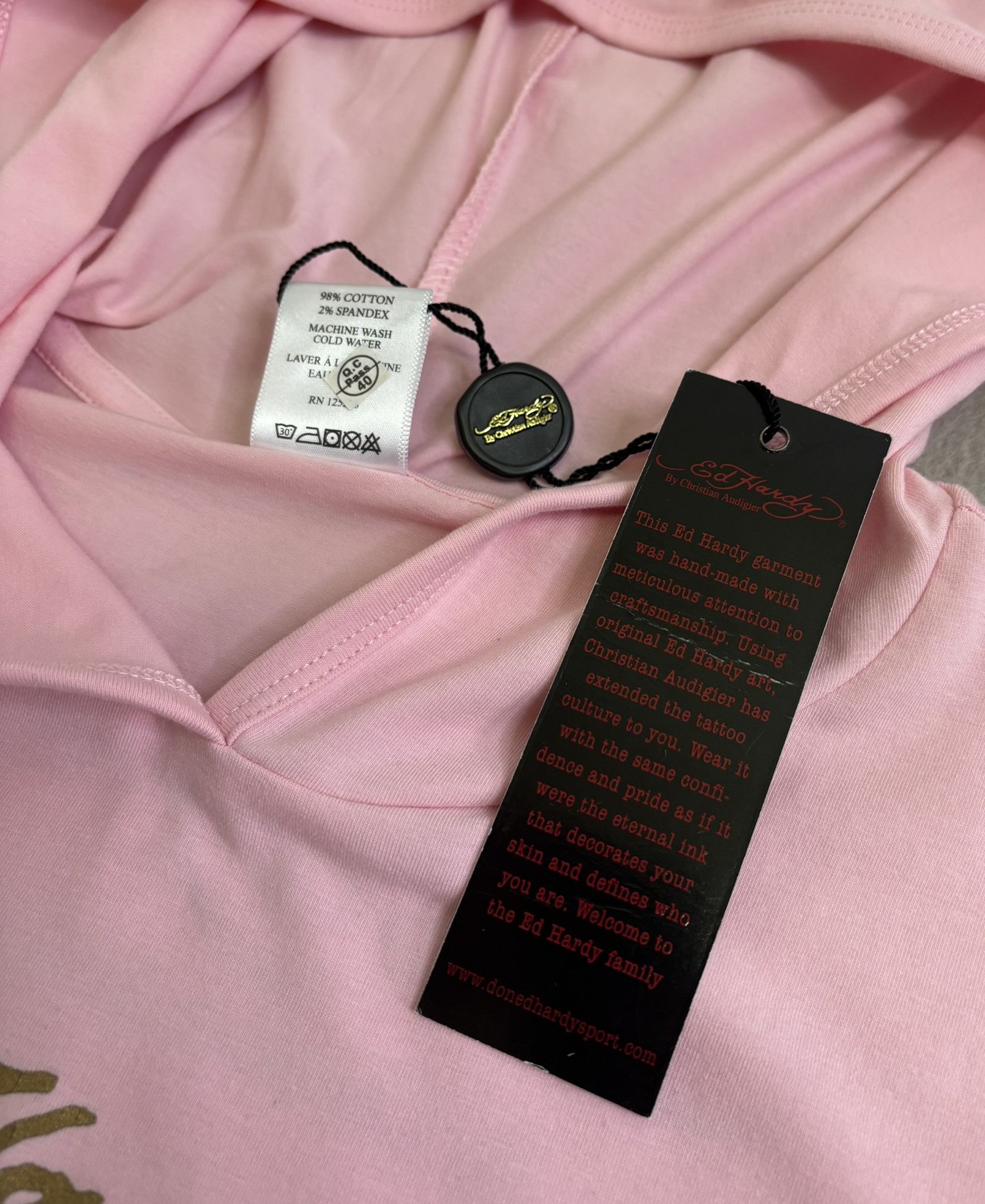Christian Audigier × Ed Hardy Ed Hardy Sport Pink Hoodie Size M Size M / US 6-8 / IT 42-44 - 14 Thumbnail