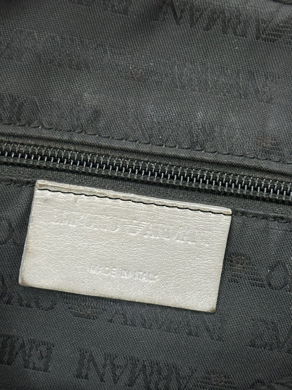 Emporio Armani Vintage 1990 Emporio Armani Fish Leather Sling Bag Size ONE SIZE - 16 Thumbnail