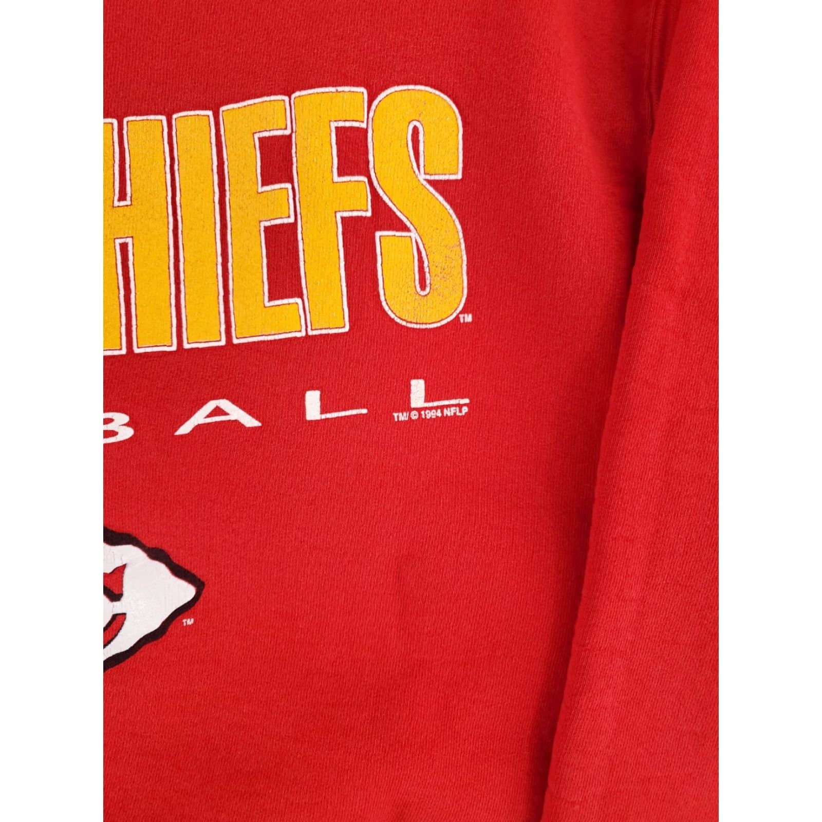 Salem Sportswear VINTAGE Kansas City Chiefs Salem Sportswear Sweatshirt Red Mens L 90s Pullover Made USA Size US L / EU 52-54 / 3 - 3 Thumbnail