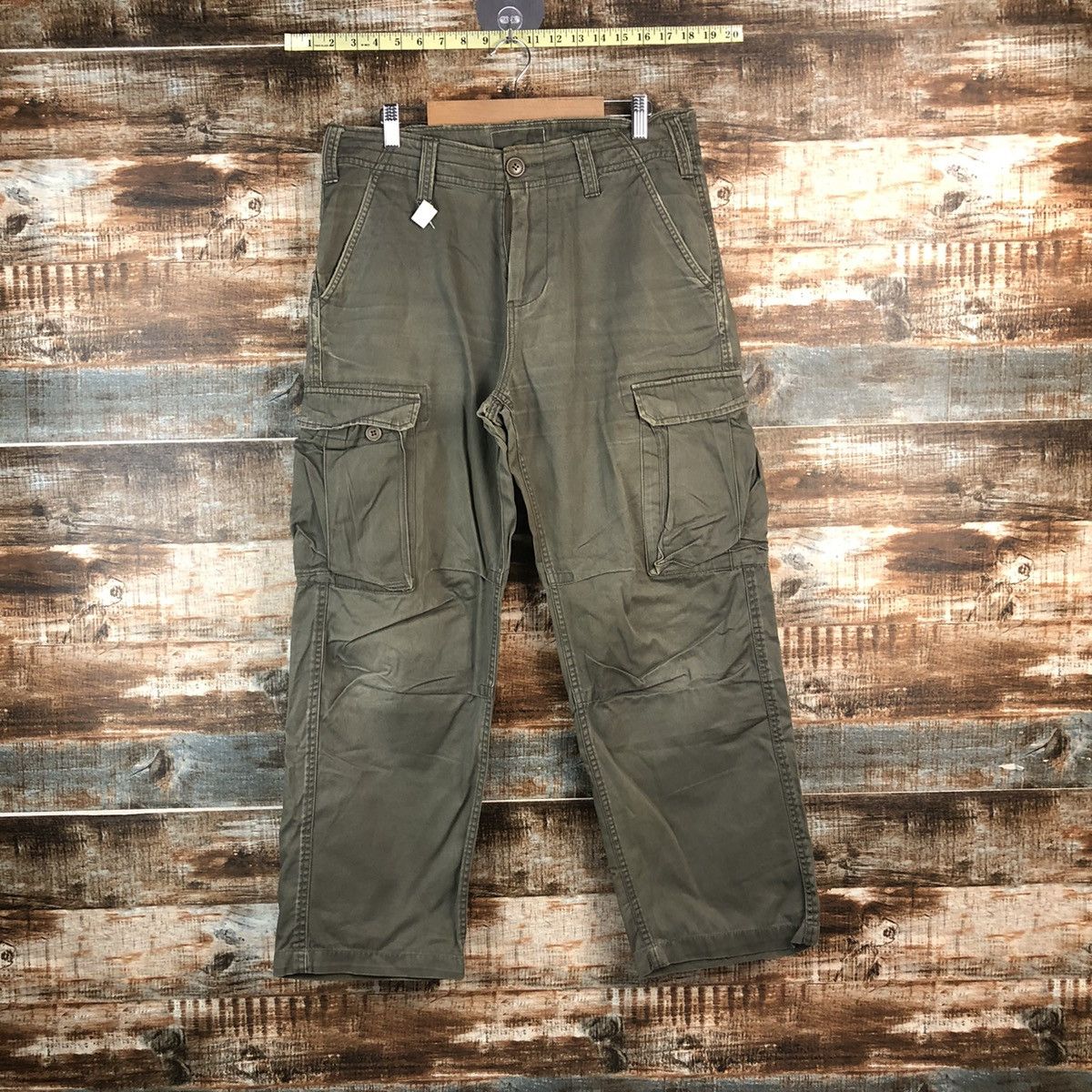 Japanese Brand DL Real Crush Clothing utility Cargo Multipocket Pants #C710 Size US 33 - 1 Thumbnail
