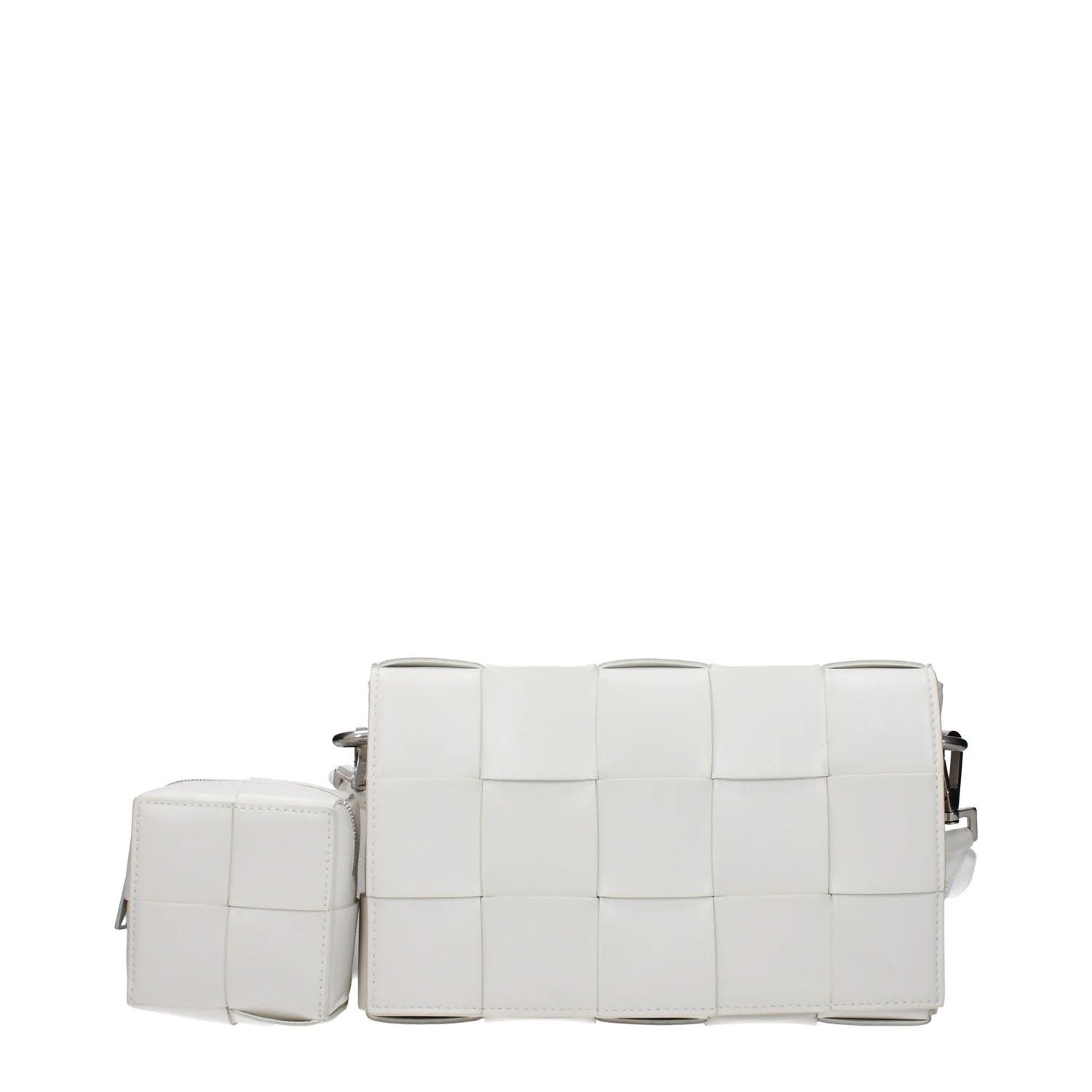 Bottega Veneta ob1o1e0325 Size: OS / Leather Crossbody Bag in White Size ONE SIZE - 1 Thumbnail