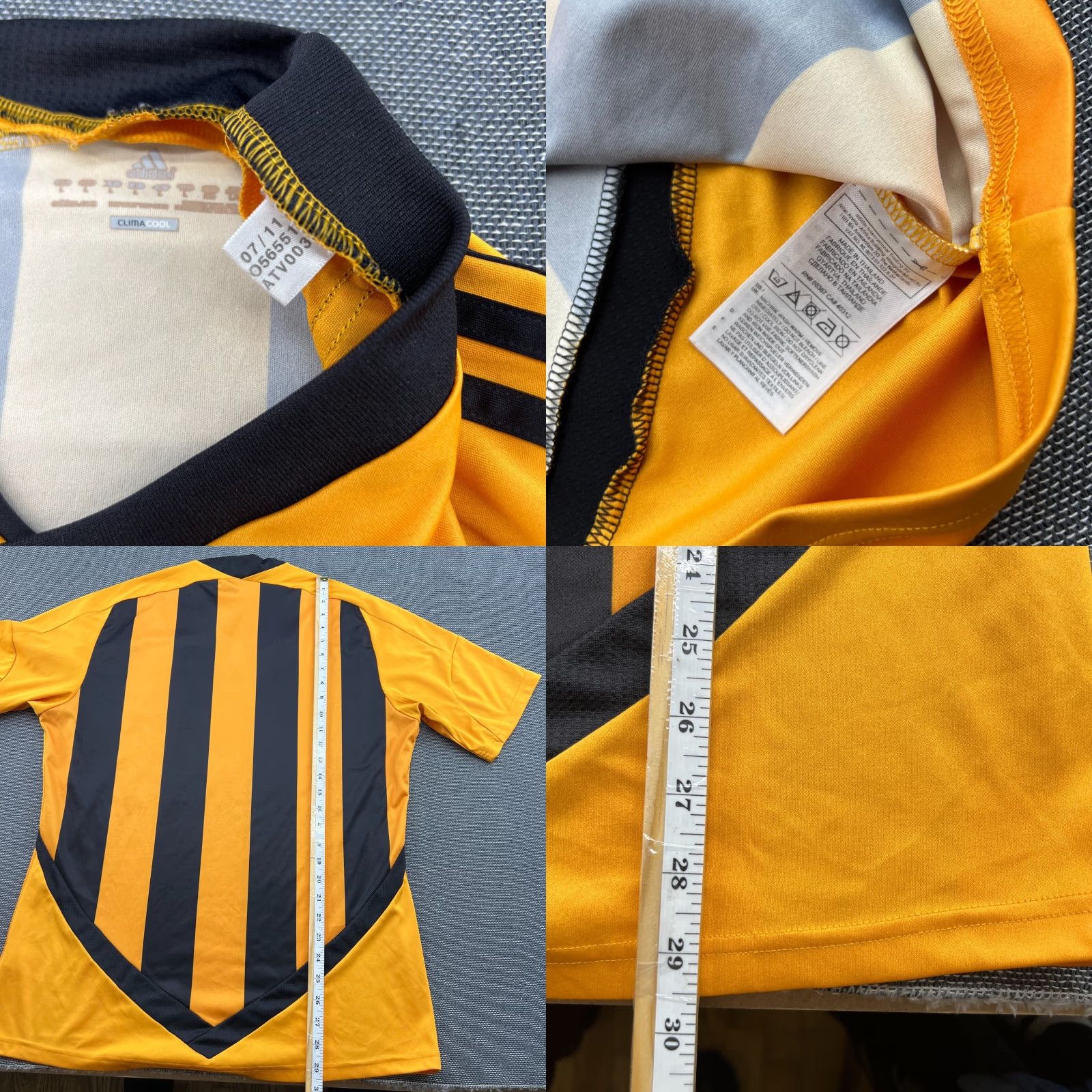 Adidas adidas Hull City 2011-2012 Home Mens Football Jersey Shirt Large Adult Multicolor Short Sleeve Moisture Wicking Quick Dry Football Mens Shirt Size US L / EU 52-54 / 3 - 8 Thumbnail