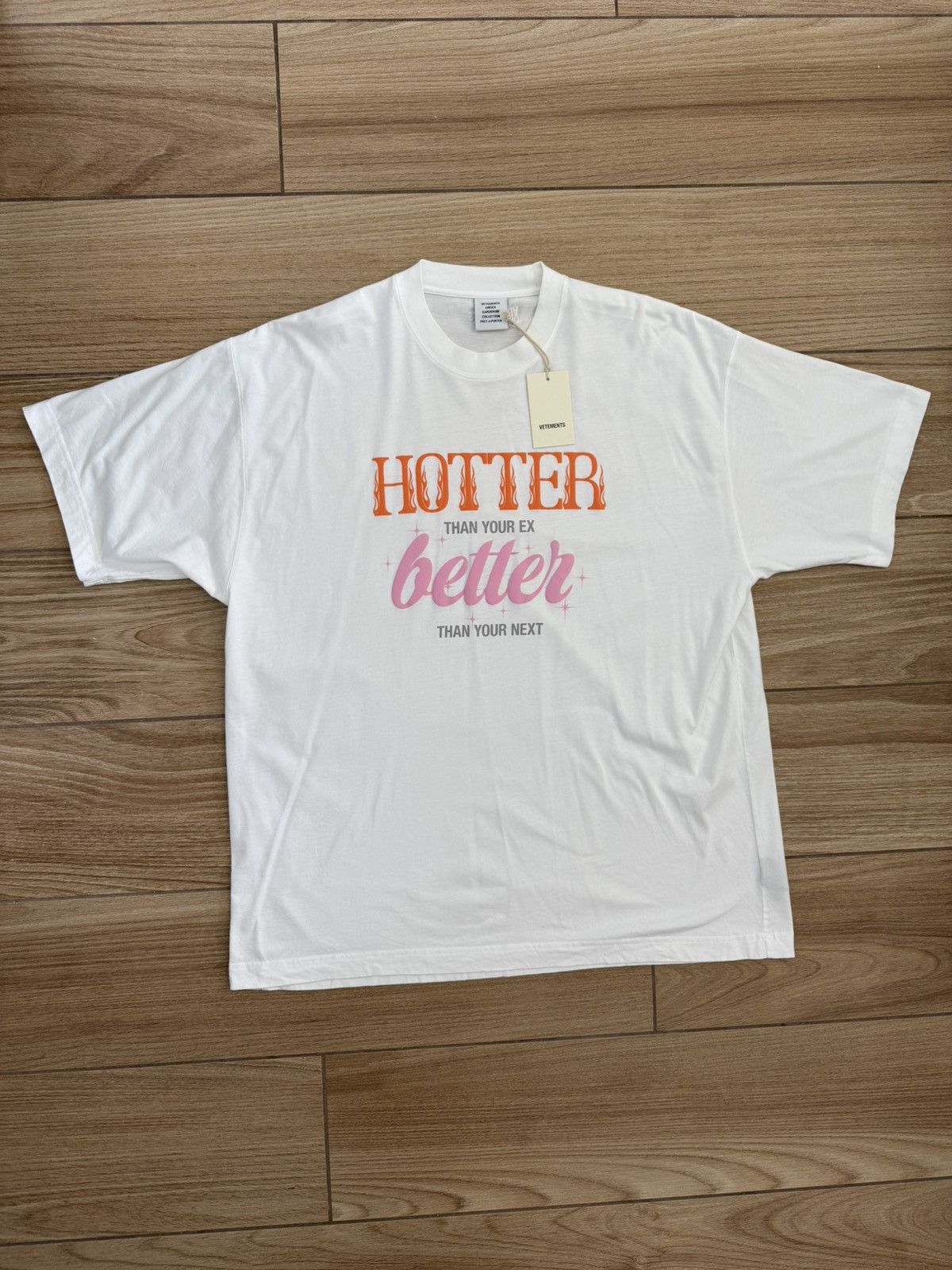 Vetements Vetements HOTTER THAN YOUR EX T-Shirt Size US M / EU 48-50 / 2 - 1 Thumbnail