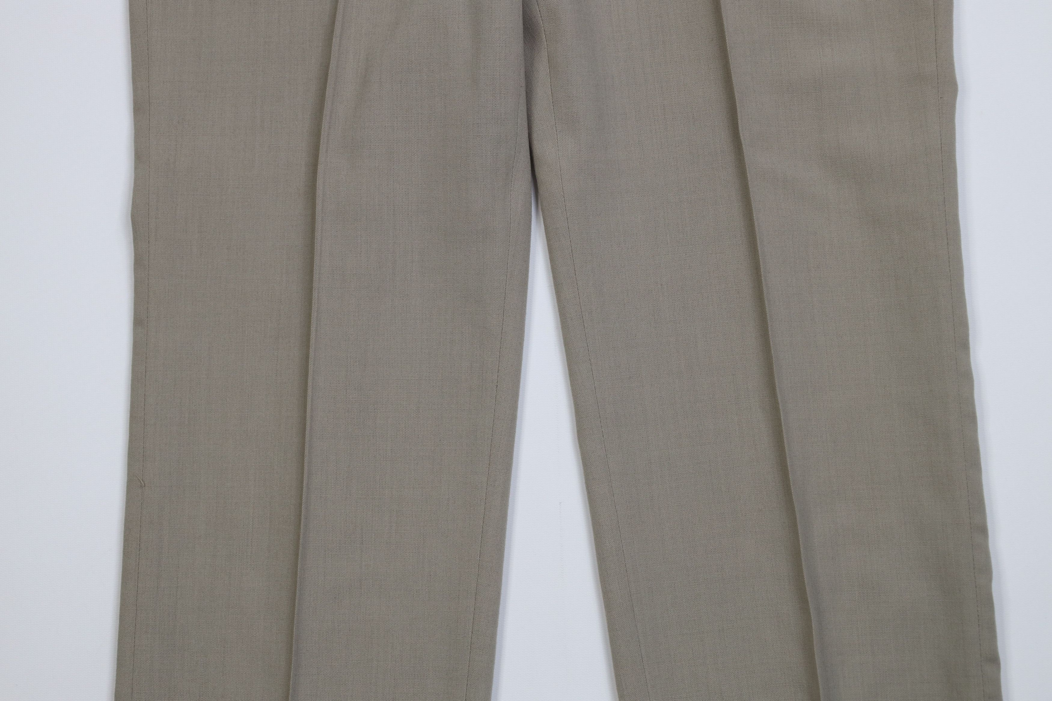 Vintage Vintage 70s Streetwear Wool Blend Knit Wide Leg Chino Pants Size US 36 / EU 52 - 3 Thumbnail