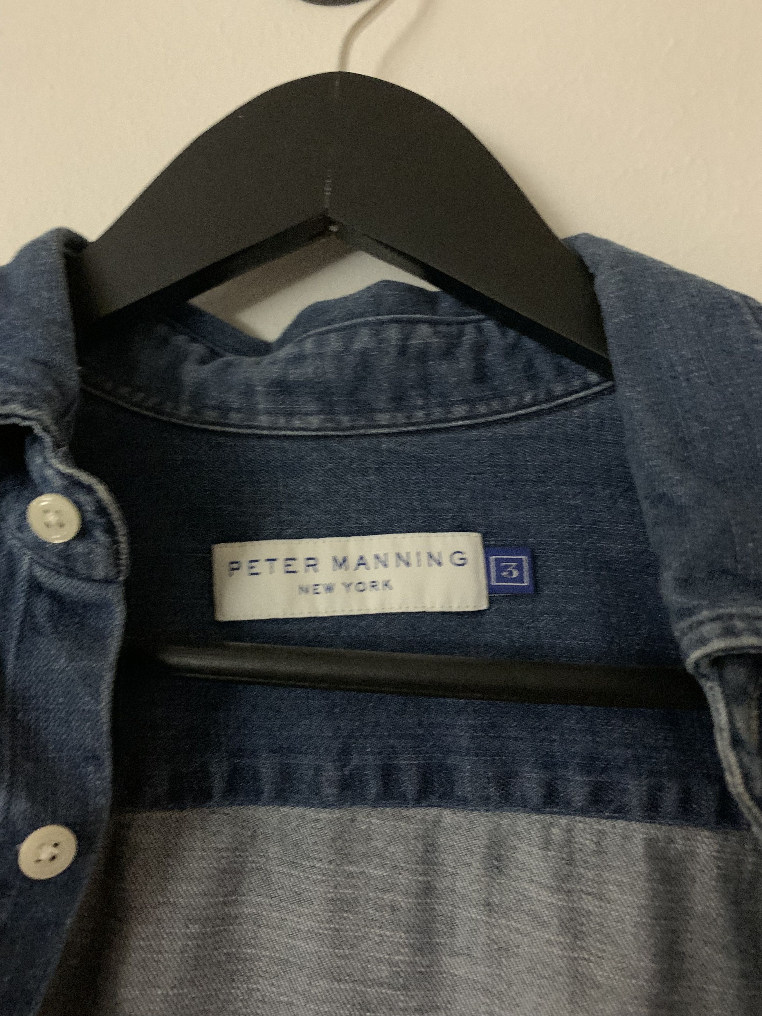 Peter Manning Peter Manning Denim Shirt - Medium Wash Size US S / EU 44-46 / 1 - 4 Thumbnail