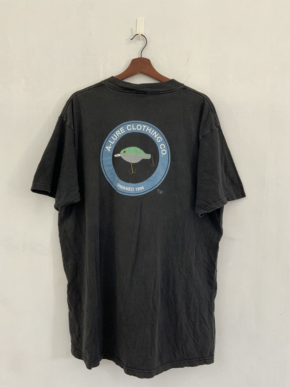 Vintage Vintage A-Lure Clothing Spawned Logo 1996 Tultex Archive Tee Size US XL / EU 56 / 4 - 1 Thumbnail