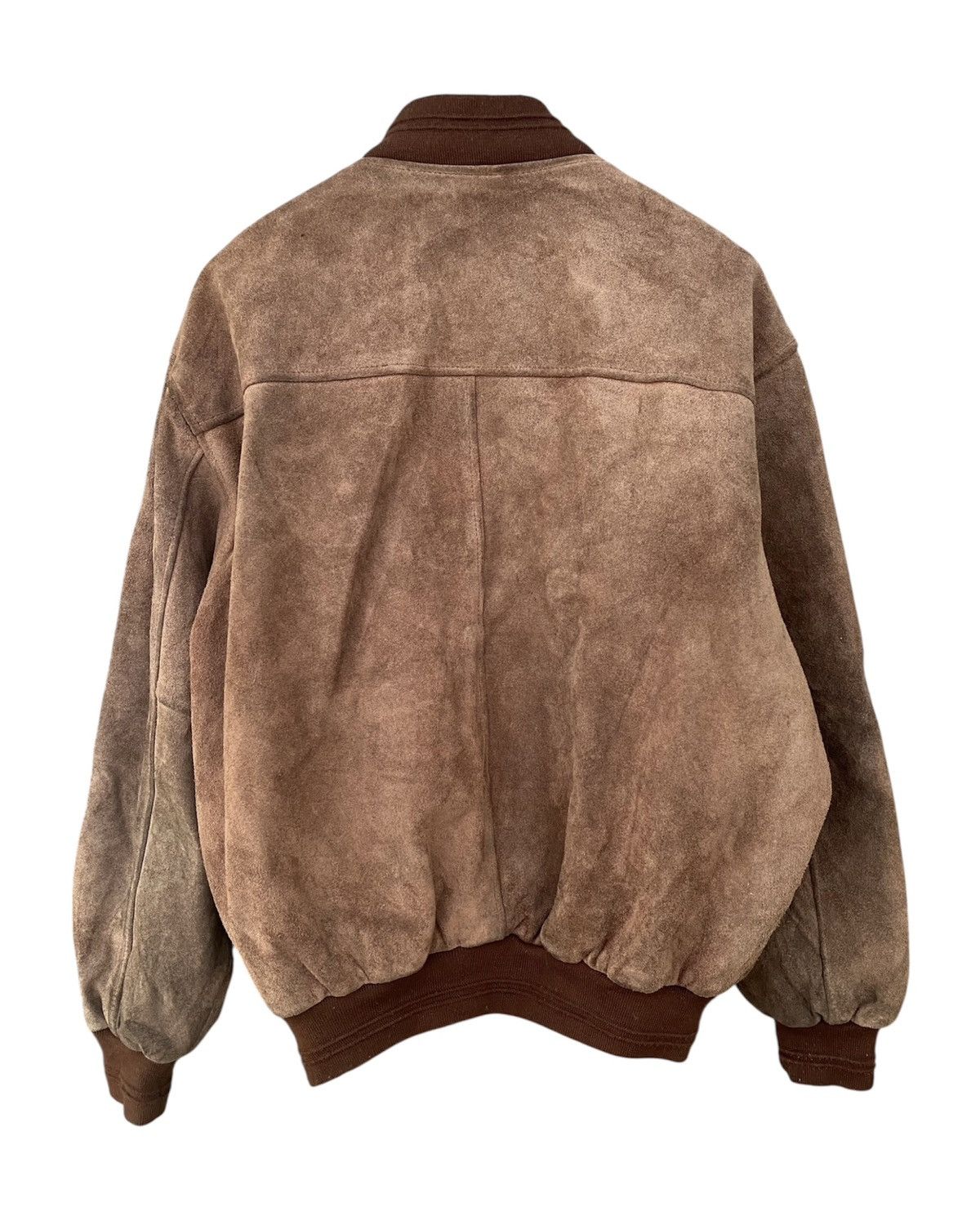 Japanese Brand Seashop Suede Leather Bomber Jacket Size US L / EU 52-54 / 3 - 4 Thumbnail