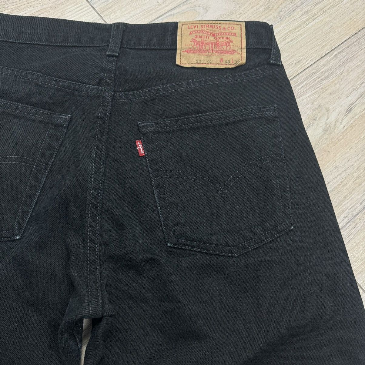 Levi's Crazy Vintage Y2K Levi’s 521 XX Black Wash Denim Jeans Size US 30 / EU 46 - 13 Thumbnail