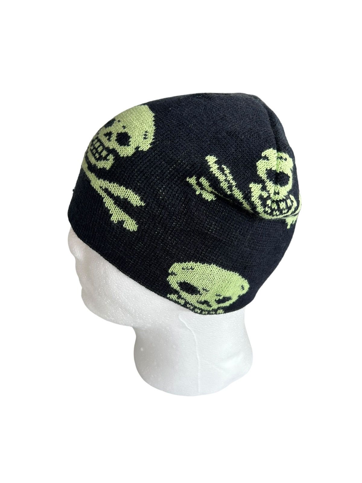 14th Addiction × Japanese Brand ☠️Skull Punk Bondage Beanie Hats snowcap ☠️ Size ONE SIZE - 4 Thumbnail
