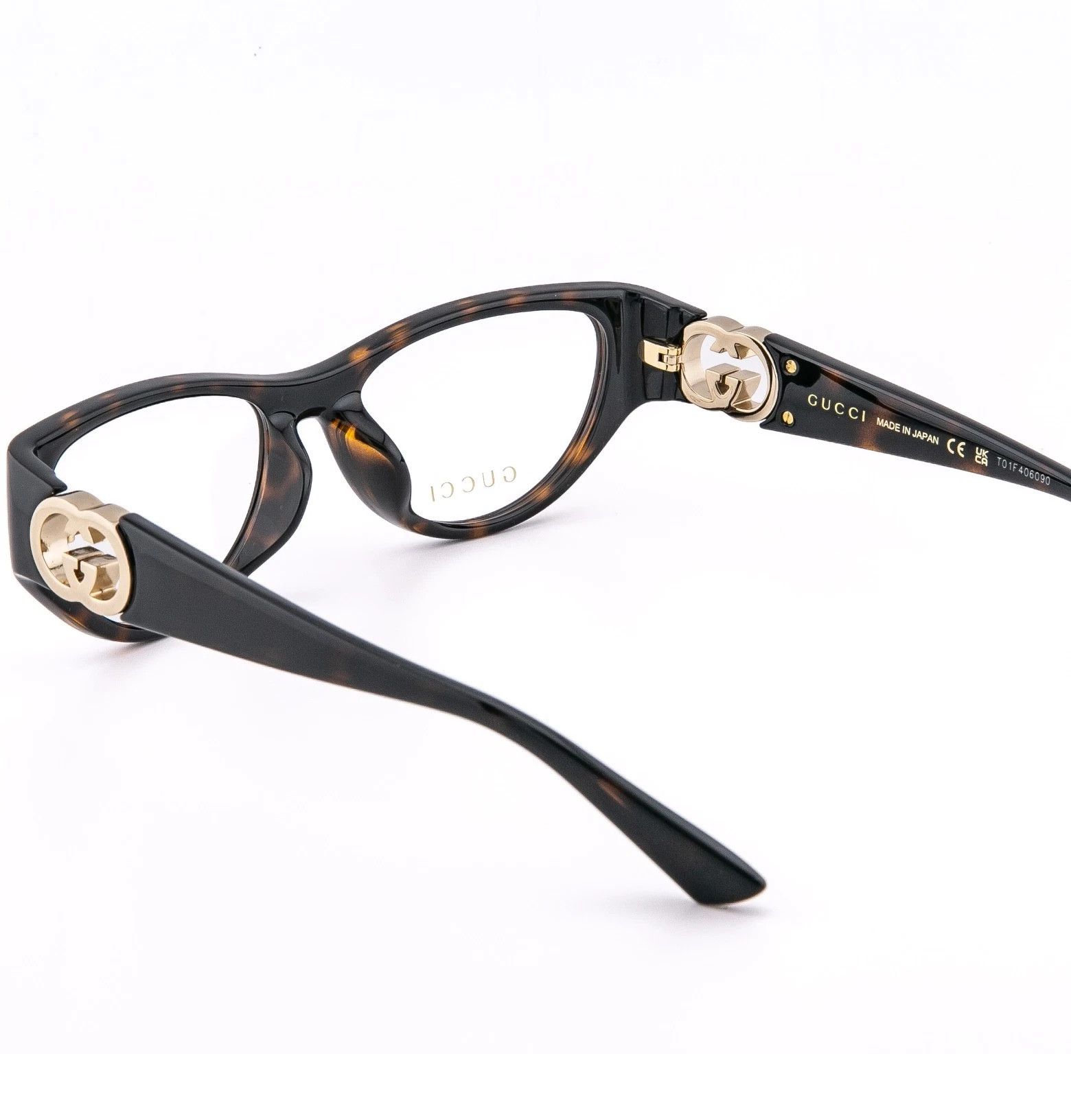 Gucci GUCCI GG1825O 1825 Brown GG Logo Unisex Eyeglasses 002 Size ONE SIZE - 5 Thumbnail