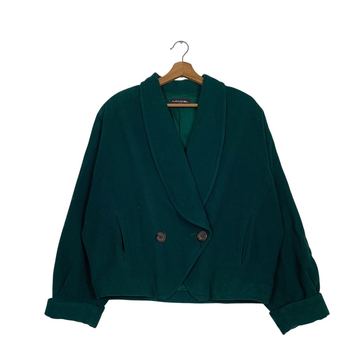 Lancel Lancel Green Wool Jacket Size M / US 6-8 / IT 42-44 - 1 Thumbnail