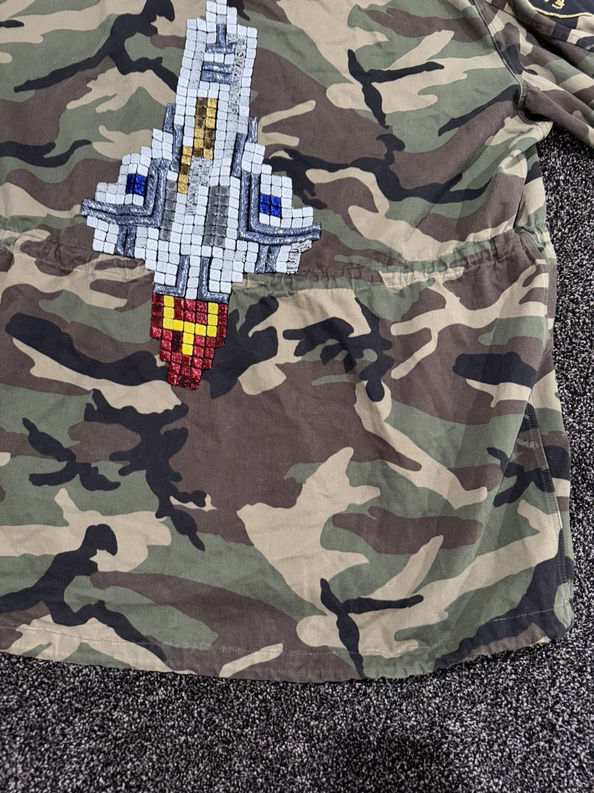 Saint Laurent Paris Saint Laurent x Hedi SS16 Rocket Logo Camo Parka Jacket Size US L / EU 52-54 / 3 - 12 Thumbnail