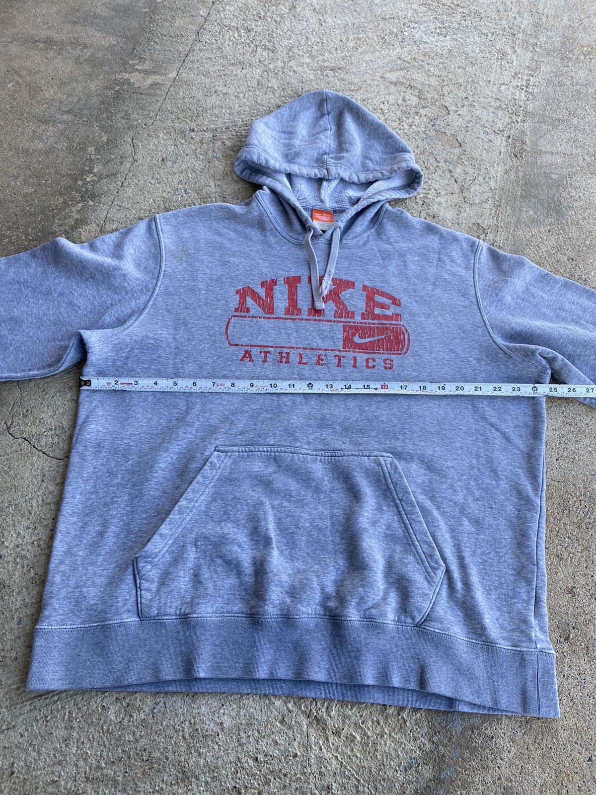 Nike × Vintage Vintage Y2K Nike Grey Hoodie Sweatshirt Size US L / EU 52-54 / 3 - 13 Thumbnail