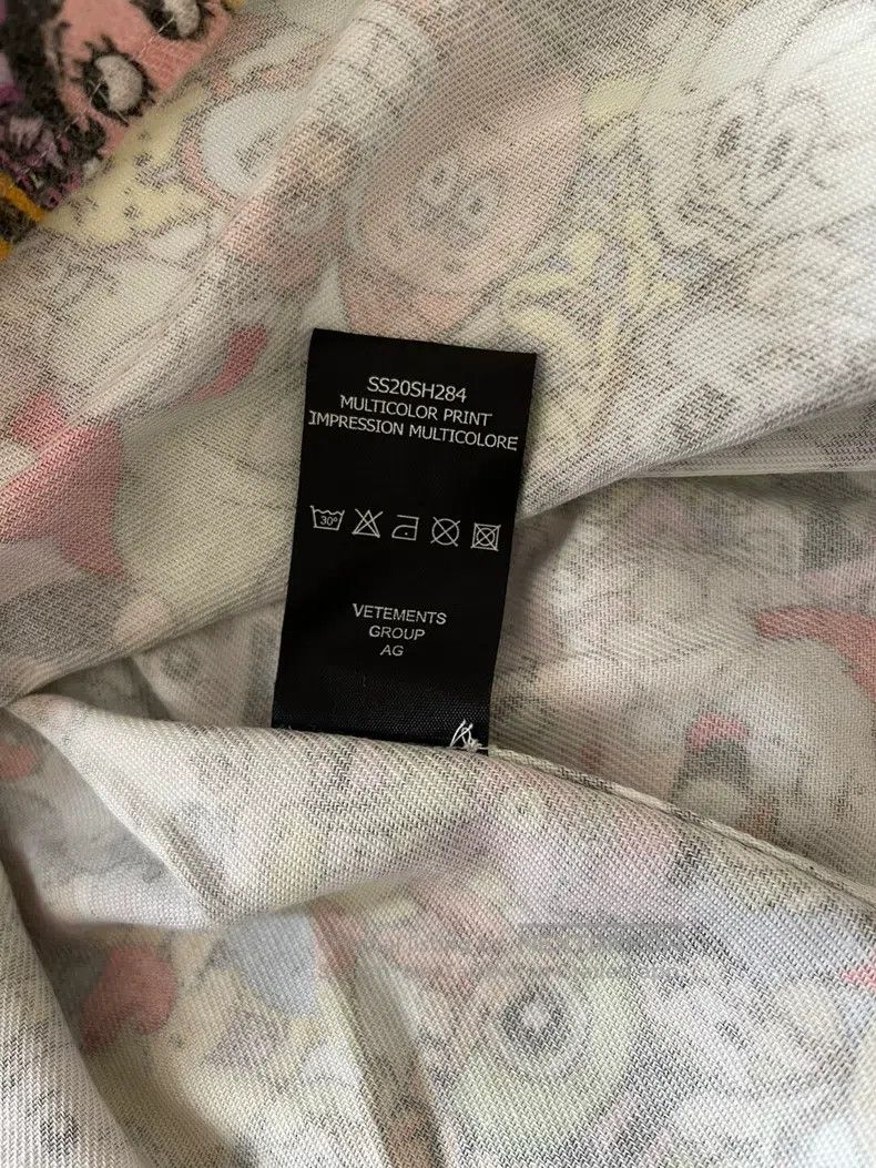 Vetements Vetements Loose Printed Cotton Shirt Size L / US 10 / IT 46 - 7 Thumbnail