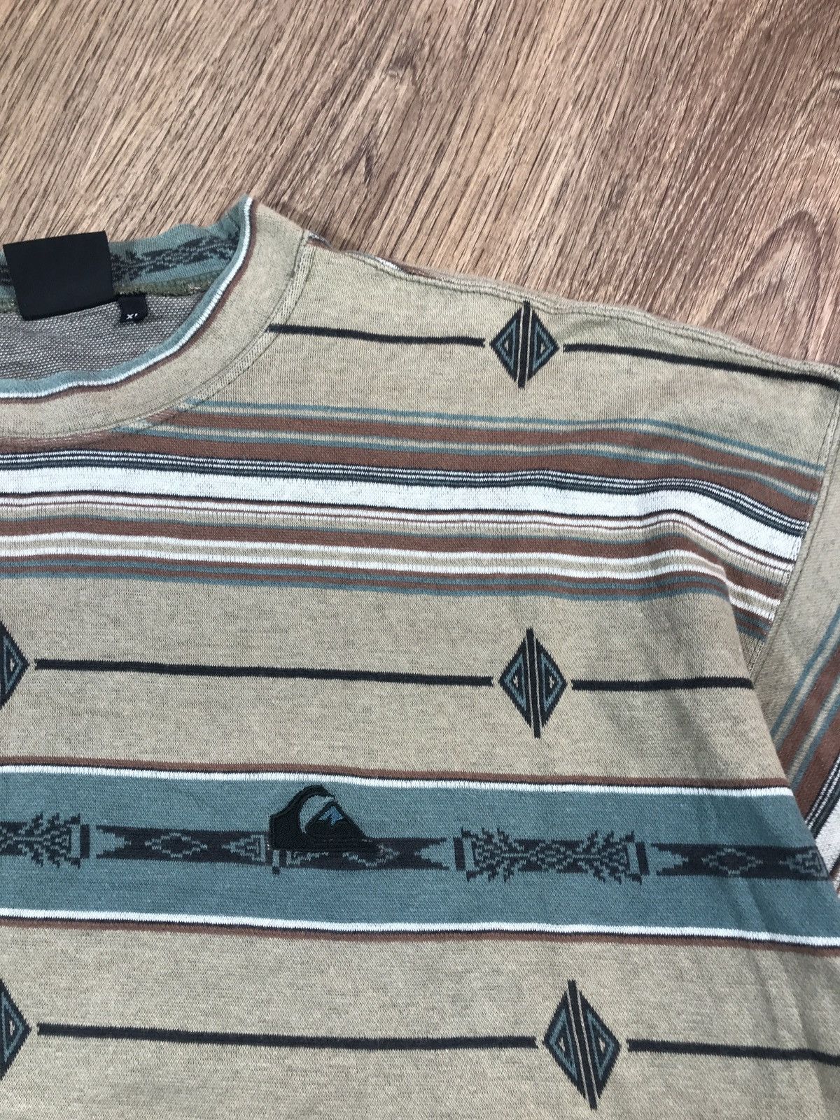 Quiksilver × Vintage Vintage Quiksilver Sweatshirt Long Sleeve Size US XL / EU 56 / 4 - 4 Thumbnail