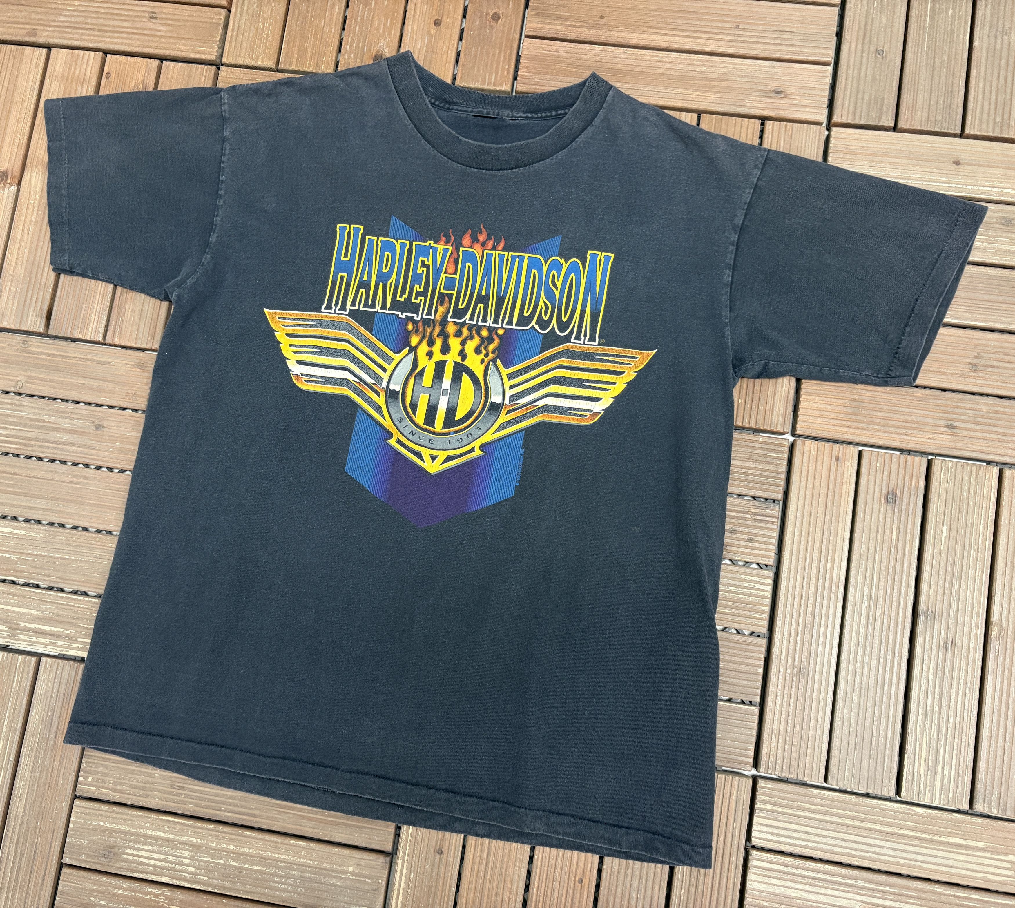 Harley Davidson Harley Davidson Oconomowoc, Wisconsin Vintage Tee Size US L / EU 52-54 / 3 - 4 Thumbnail