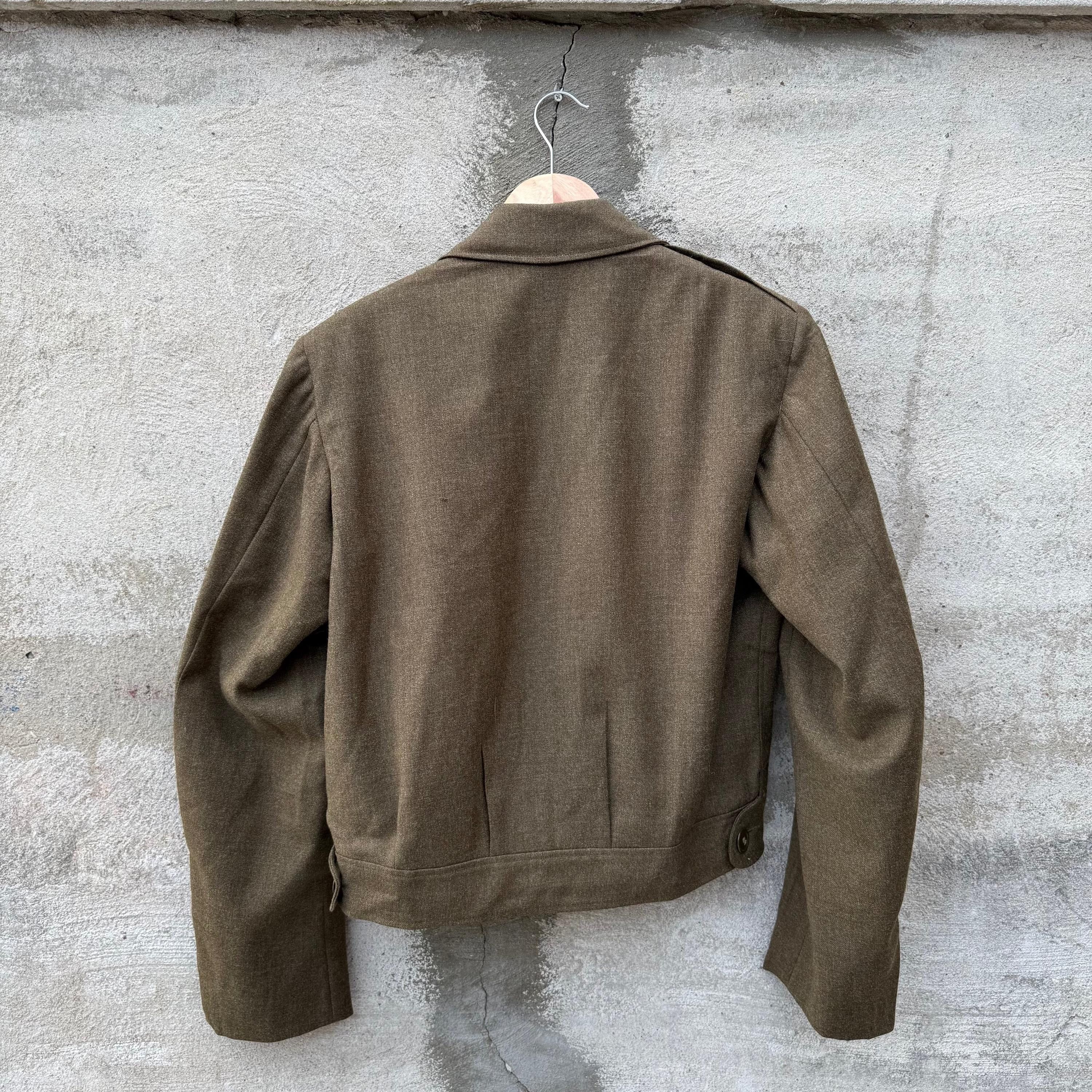 Vintage 50's US Military Brown Wool Officer Jacket Size US S / EU 44-46 / 1 - 2 Thumbnail