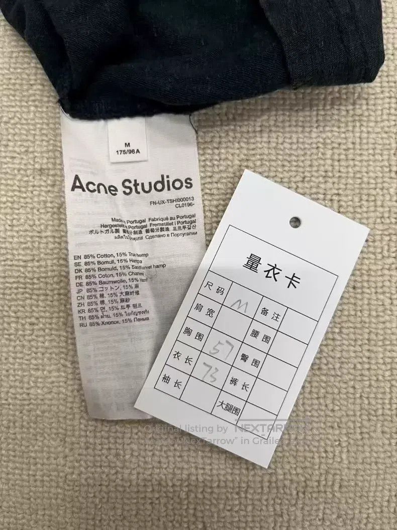 Acne Studios Acne Studios 1996 Series Letter Printed Crewneck Short Sle Size US M / EU 48-50 / 2 - 4 Thumbnail