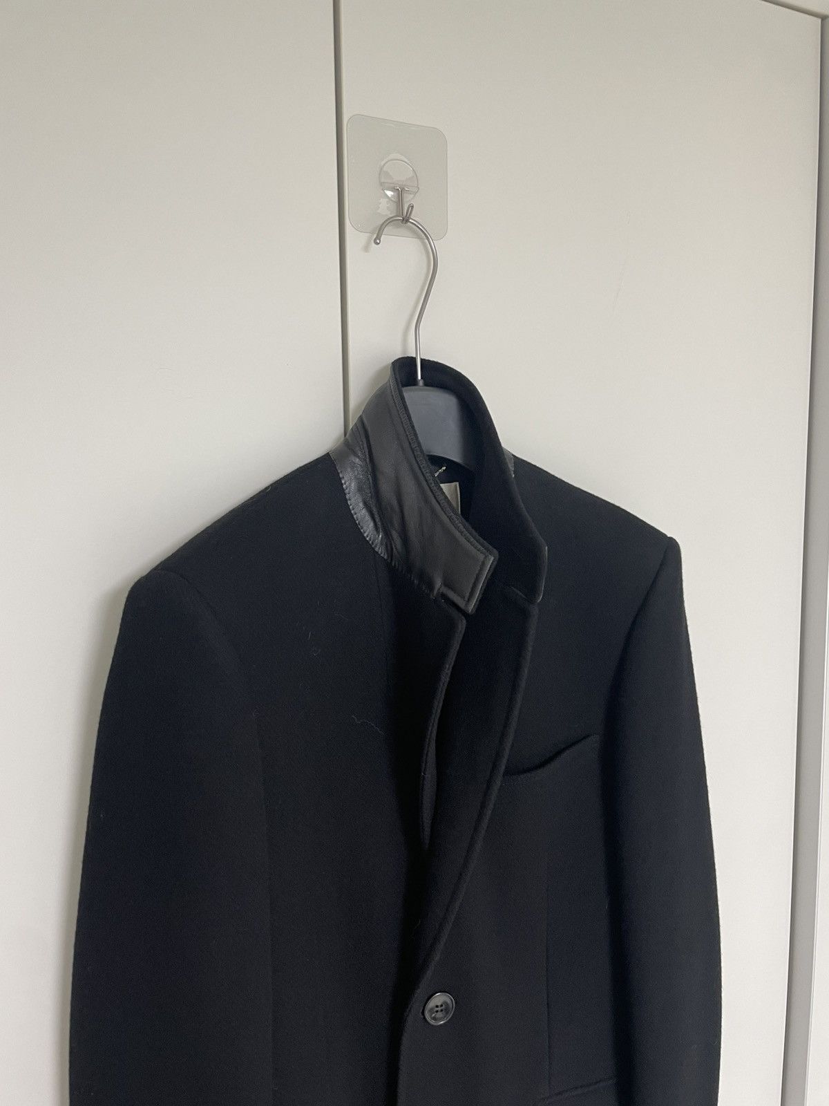 Saint Laurent Paris Saint laurent fw15 leather collar coat hedi slimane Size US S / EU 44-46 / 1 - 4 Thumbnail