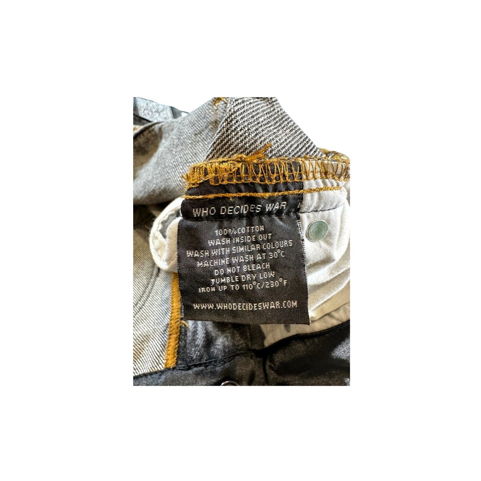 Who Decides War Who Decides War "Arch Patched" Black Wash Jeans Size US 36 / EU 52 - 5 Thumbnail