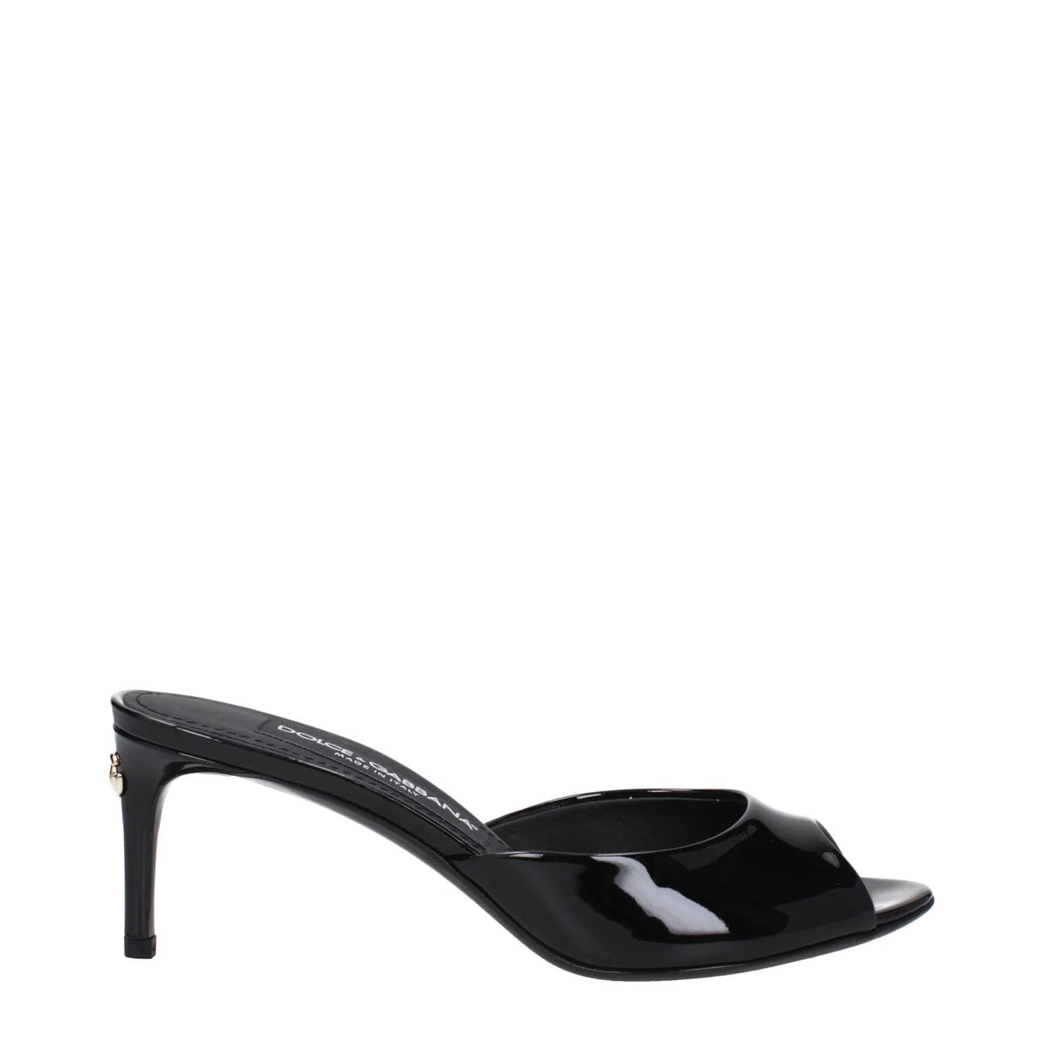 Dolce & Gabbana ob1o1e1124 Patent Leather Sandals in Black Size US 6 / IT 36 - 1 Thumbnail