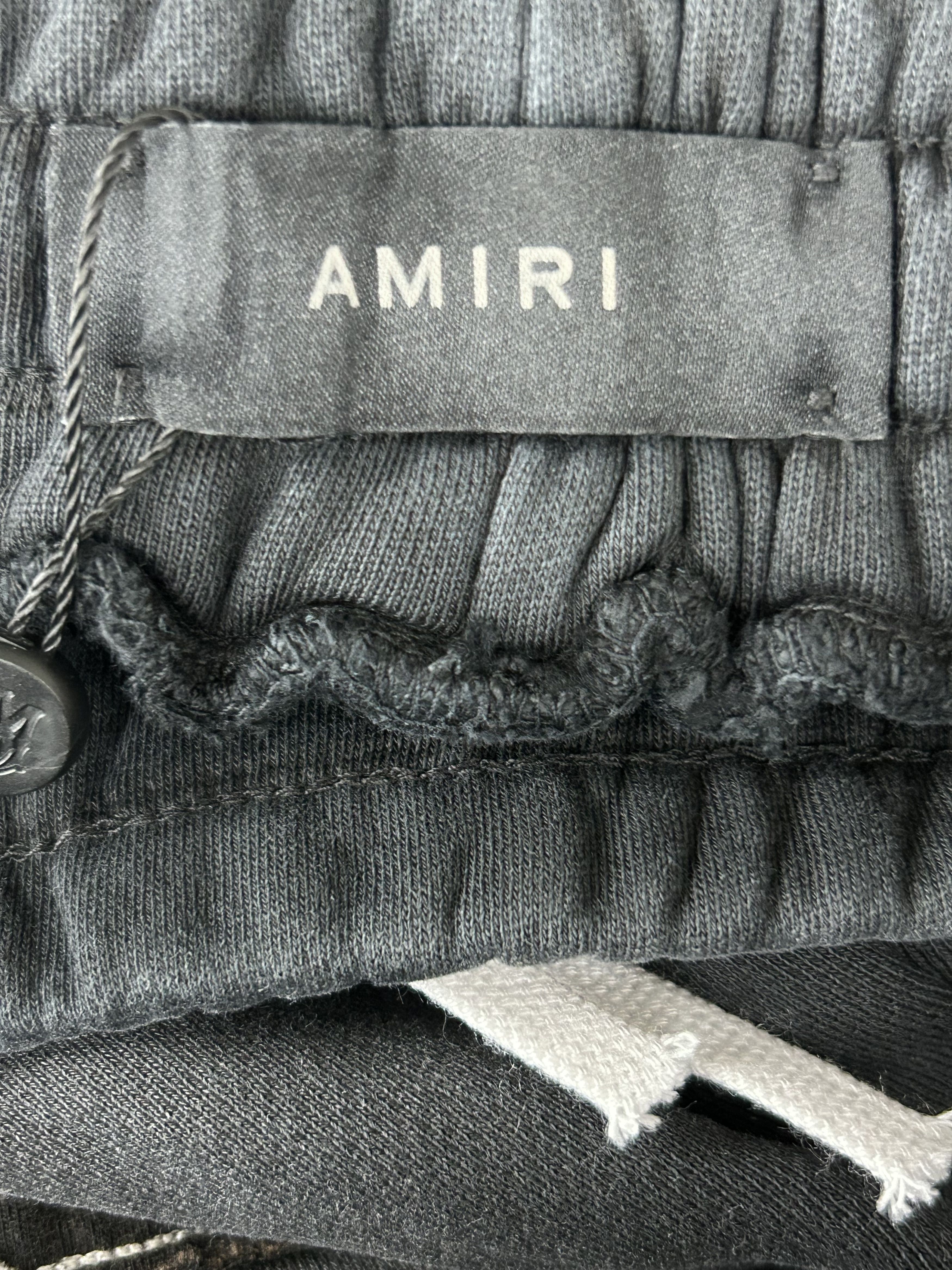 Amiri Amiri Black & White MA Bar Logo Sweatpants Size US 40 / EU 56 - 3 Thumbnail