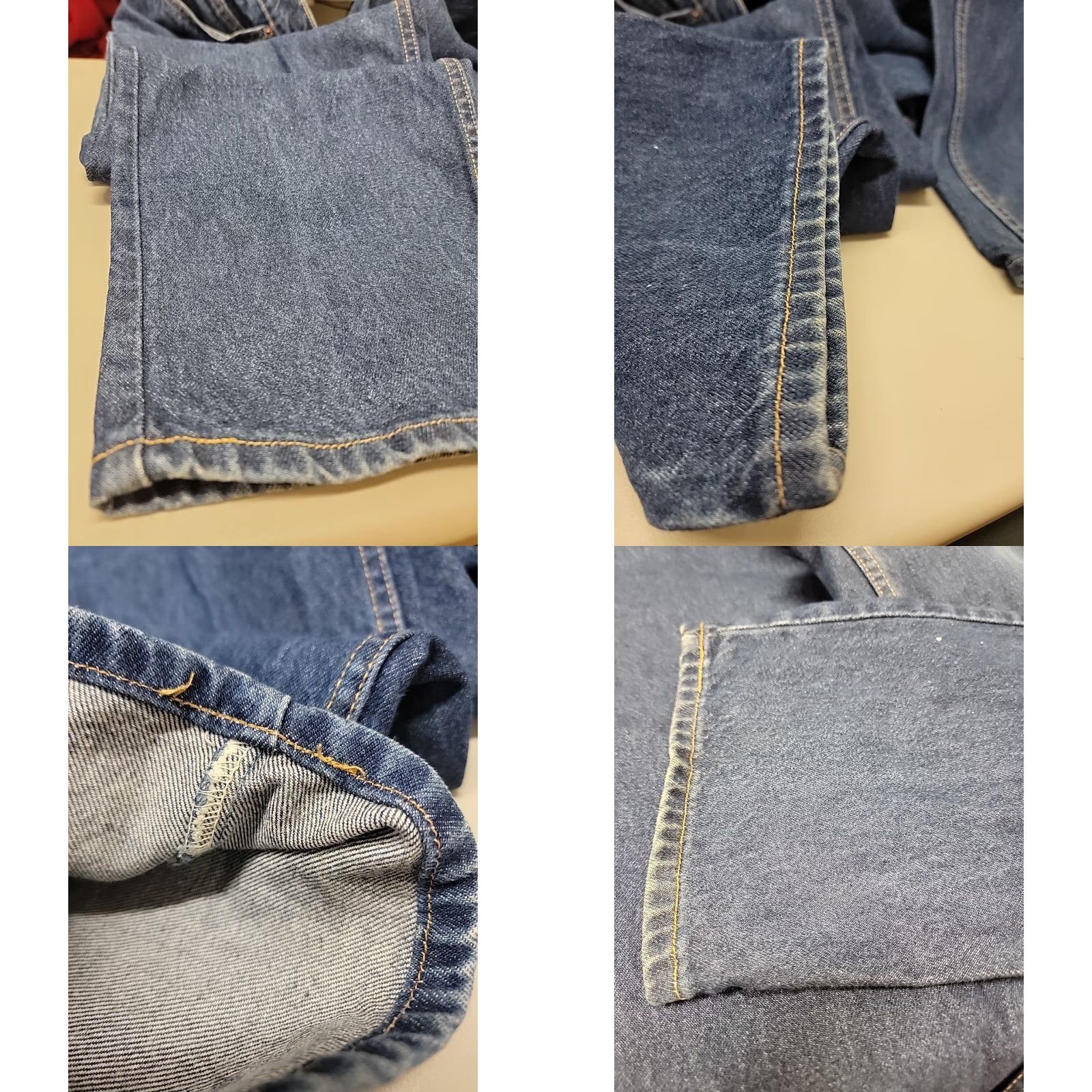 Levi's VINTAGE Levi Strauss ORANGE TAB 619 Jeans Mens 42x34 Denim Blue Regular Straight 90s USA Logo Size US 42 / EU 58 - 8 Thumbnail