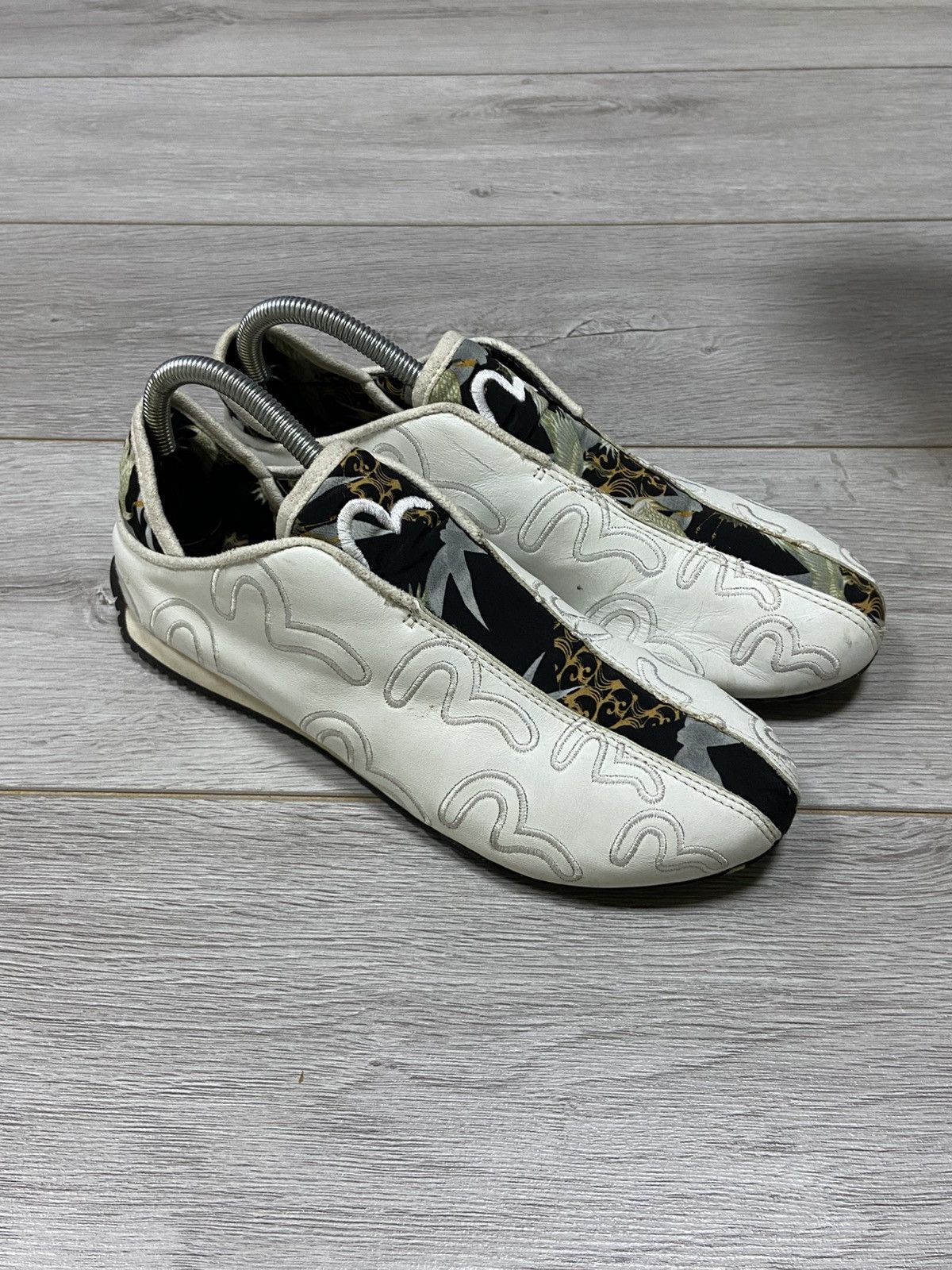 Evisu Evisu monogram big logo sneakers low top Size US 7 / EU 40 - 6 Thumbnail