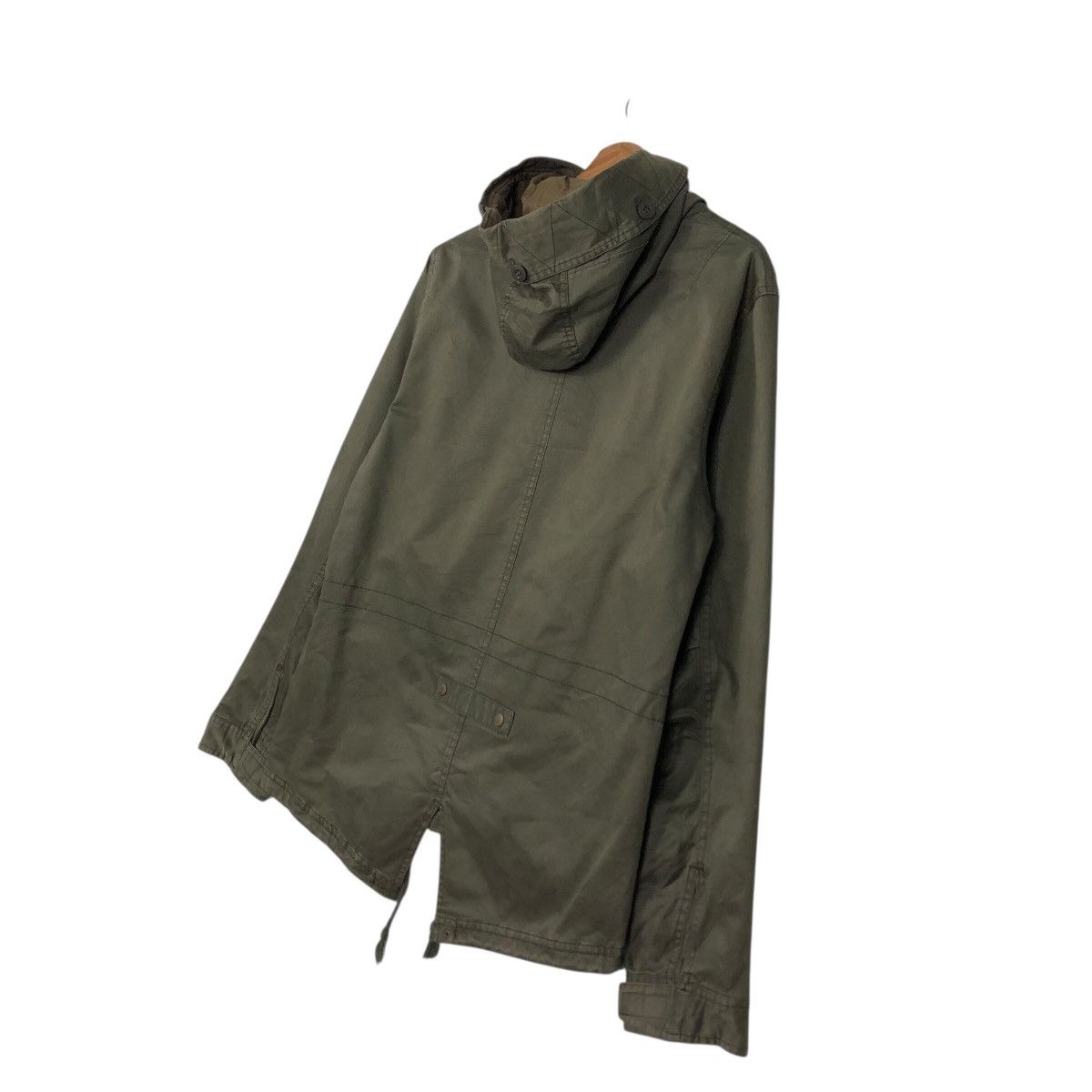 Hysteric Glamour 📌Rich Green Military Biker Jacket Zipper Hoodie Slick Punk Size US M / EU 48-50 / 2 - 12 Thumbnail