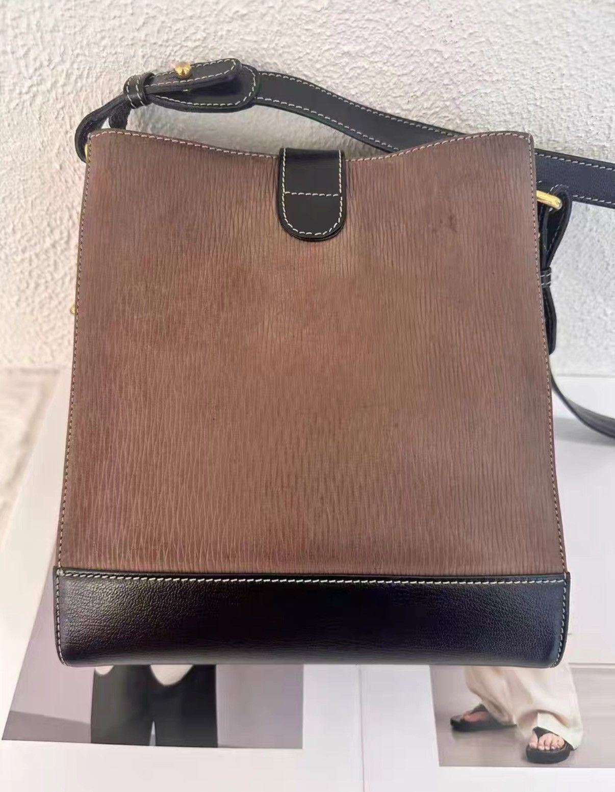 Loewe Loewe black and brown crossbody bag J38 Size ONE SIZE - 2 Thumbnail