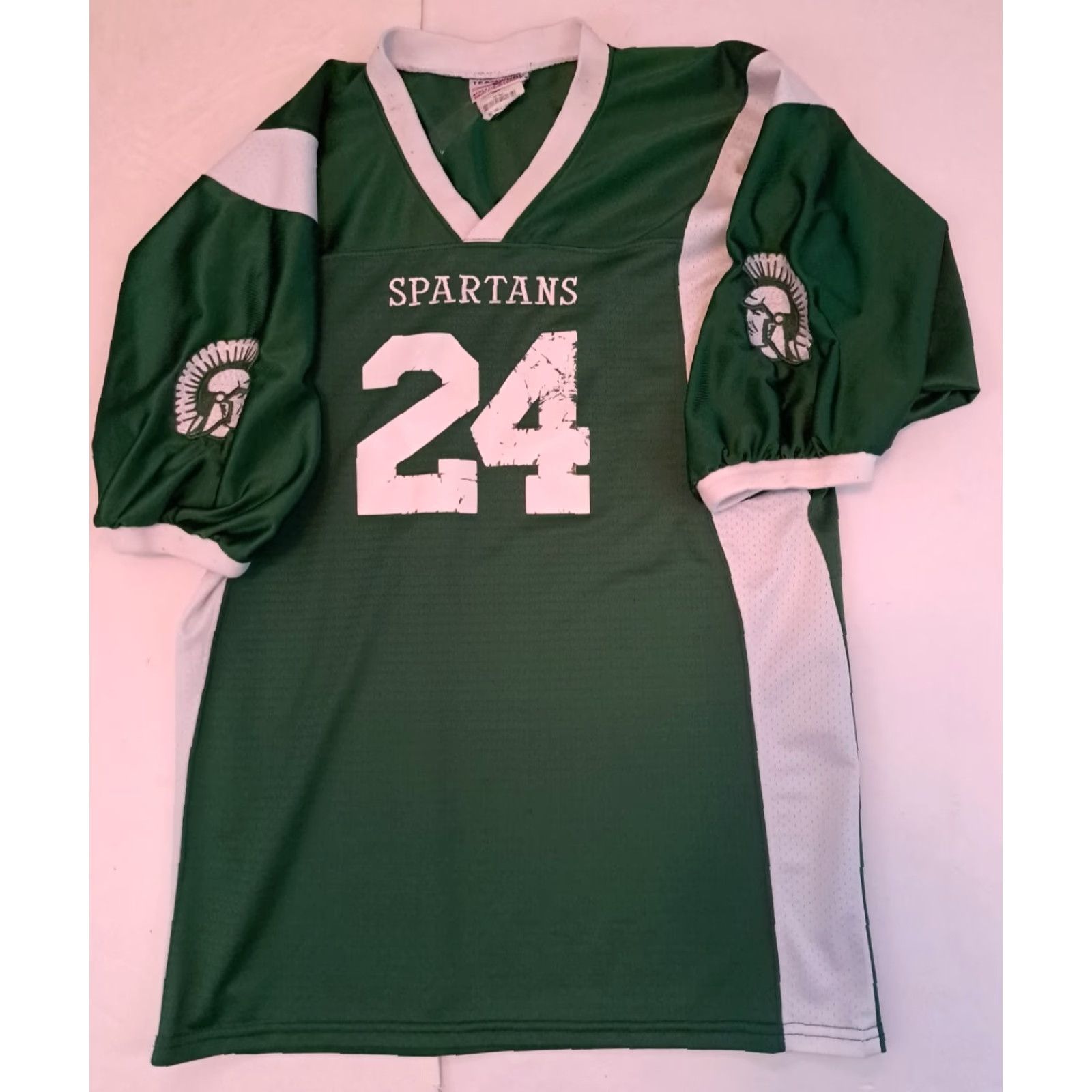 Vintage VINTAGE Michigan State Spartans Football Jersey Embroidered Printed Large 42-44 Size US L / EU 52-54 / 3 - 6 Thumbnail