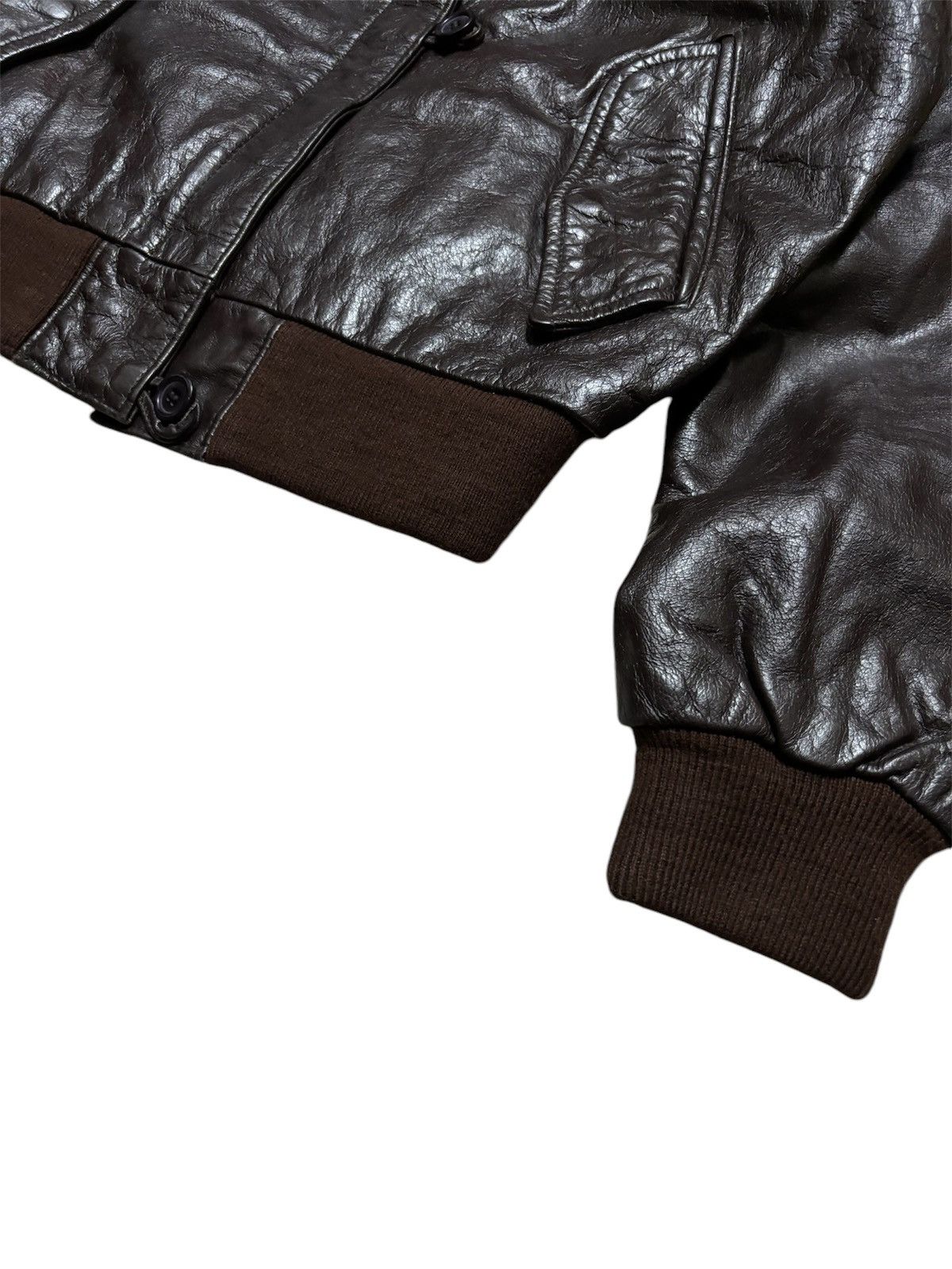 Vintage CWU Leather bomber jacket Size M / US 6-8 / IT 42-44 - 4 Thumbnail