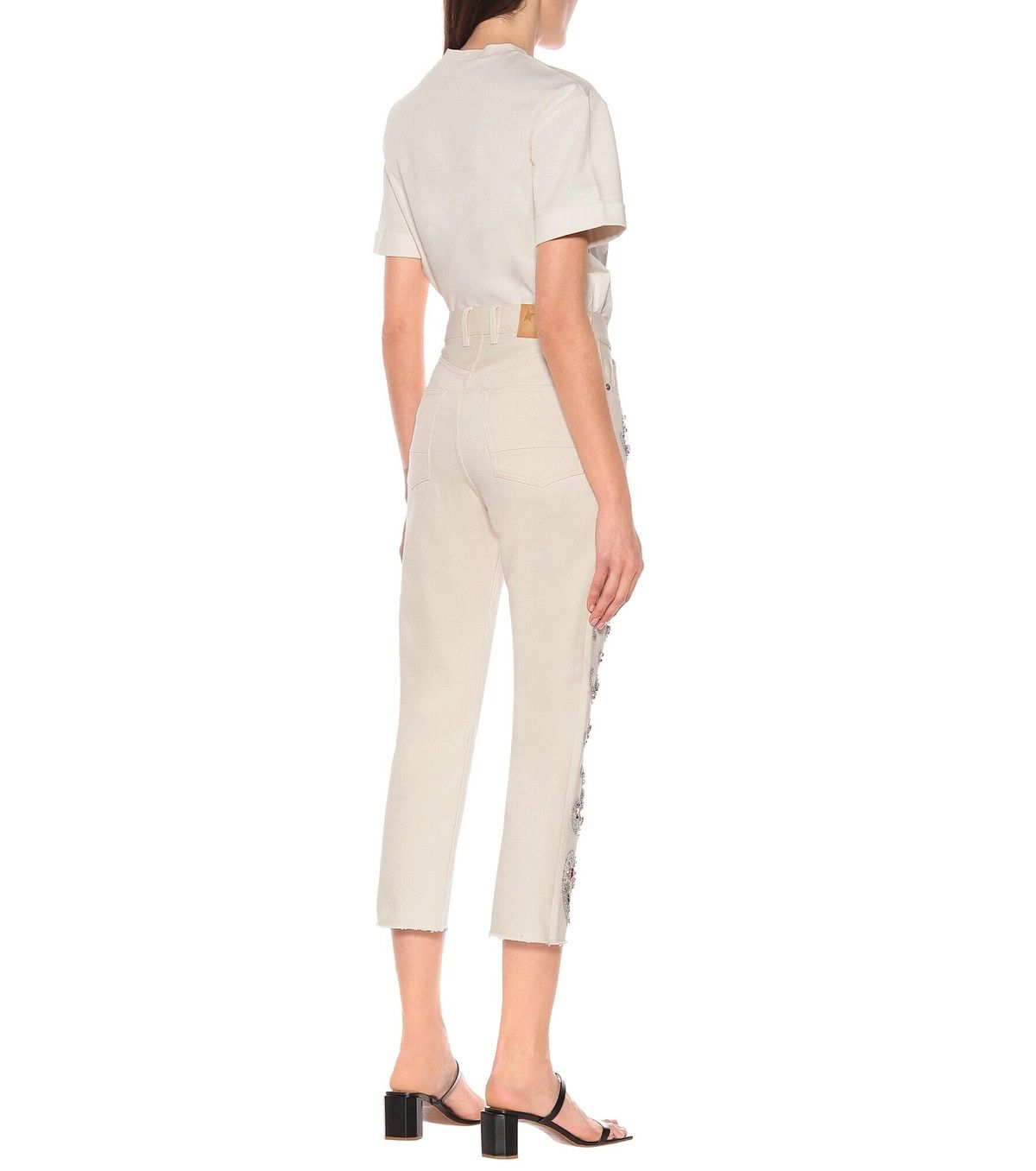 Golden Goose o1y0725 Denim Pant in Ivory Size 26" / US 2 / IT 38 - 2 Thumbnail