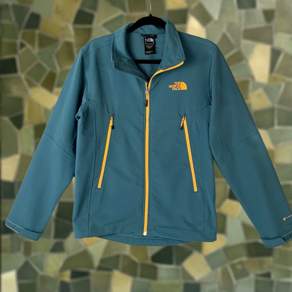 The North Face The North Face Jacket Mens S Teal Flashdry Softshell Full Zip Logo Outdoors Size US S / EU 44-46 / 1 - 1 Thumbnail