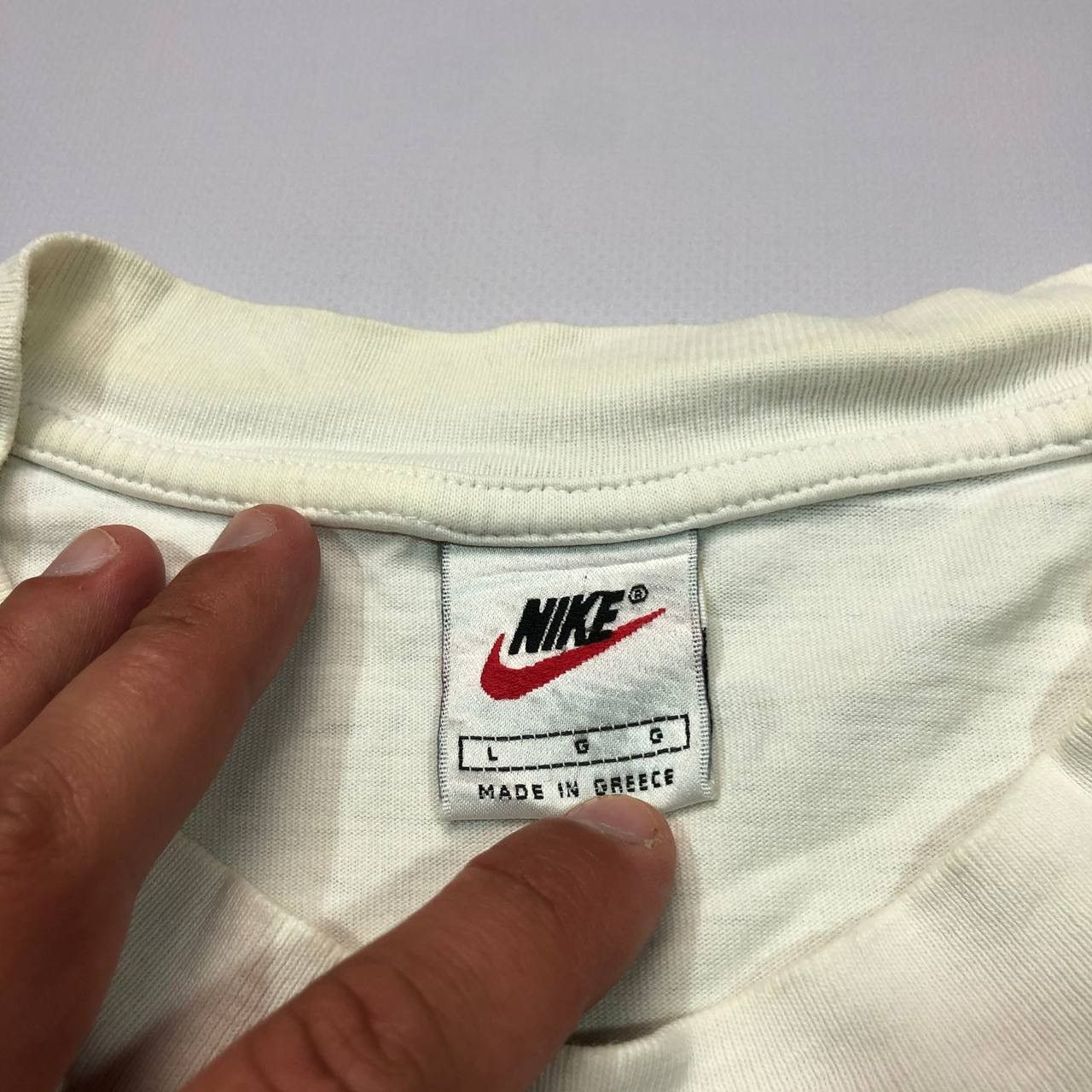 Nike × Vintage Vintage Nike T-Shirt Big Logo Size US L / EU 52-54 / 3 - 7 Thumbnail